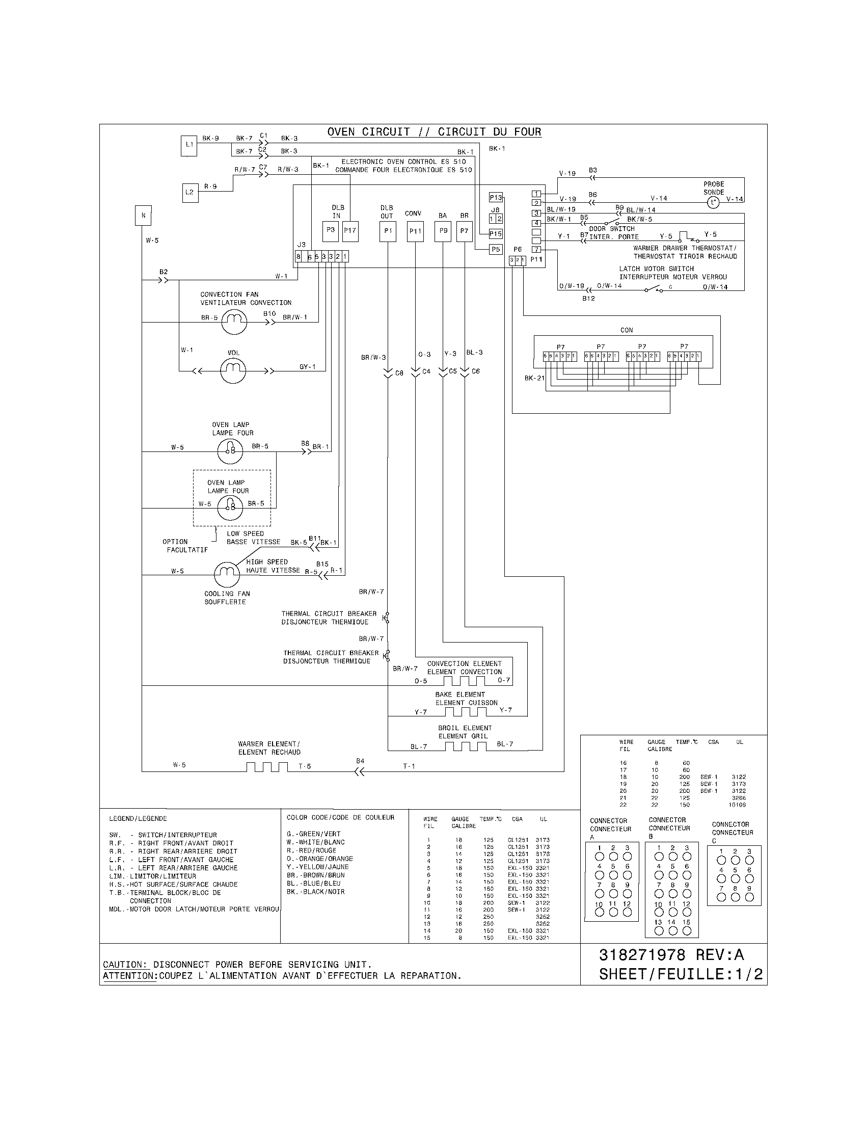 Frigidaire CPLES399EC8 wiring diagram diagram
