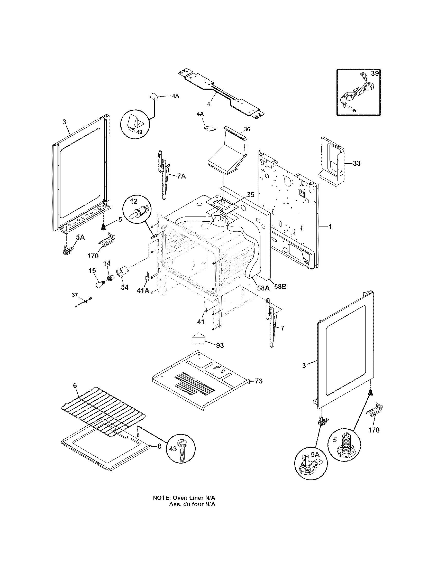 Kenmore 79071218701 body diagram