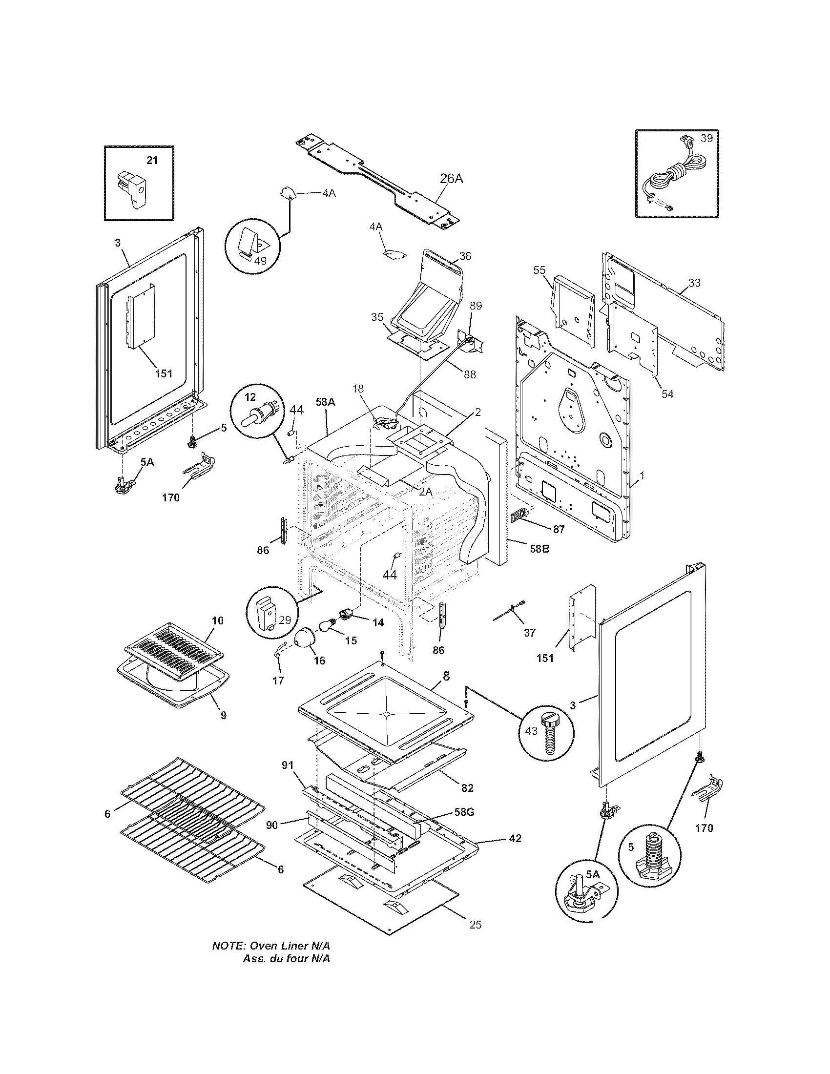 Kenmore 79071343701 body diagram