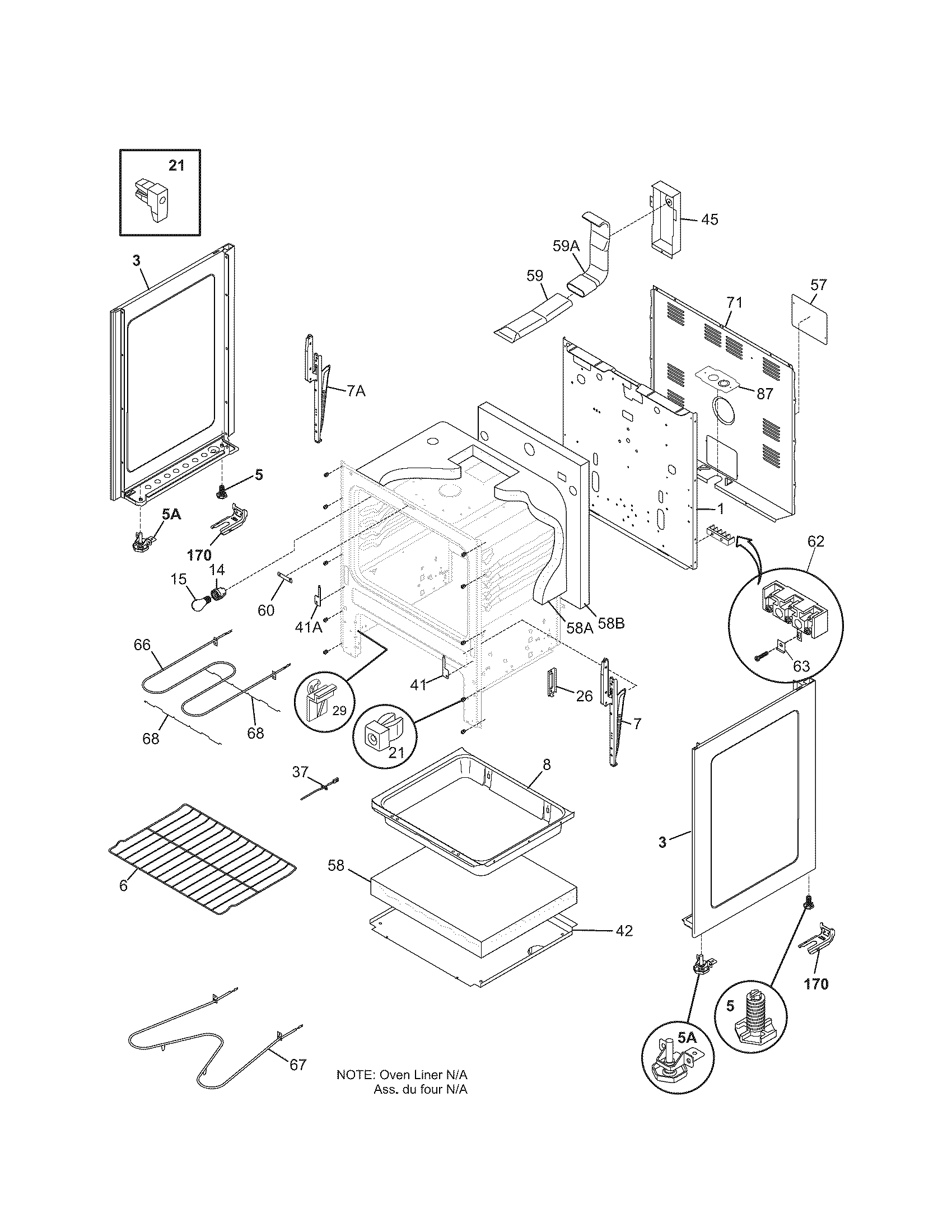 Kenmore 79095033502 body diagram