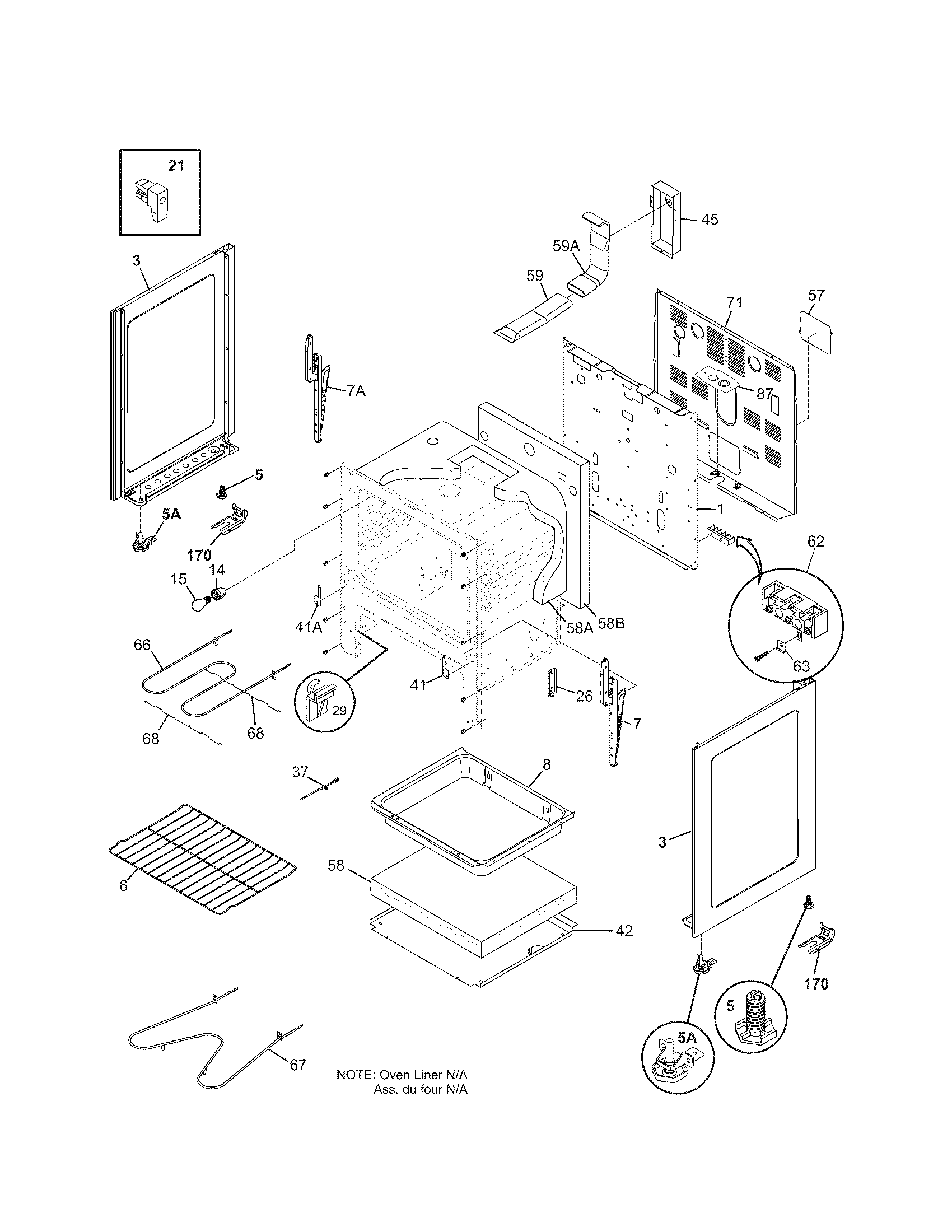 Kenmore 79095033503 body diagram