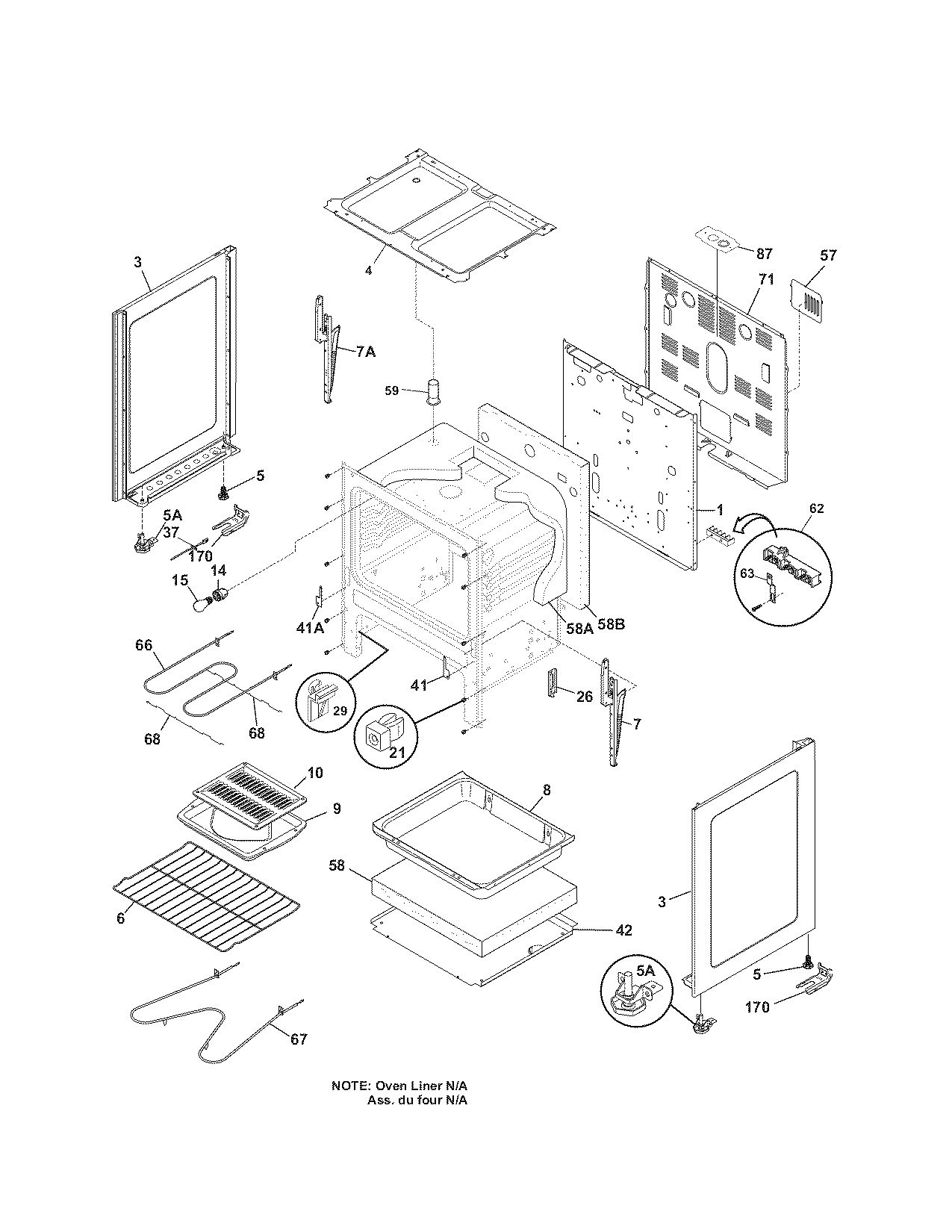 Kenmore 79090834602 body diagram