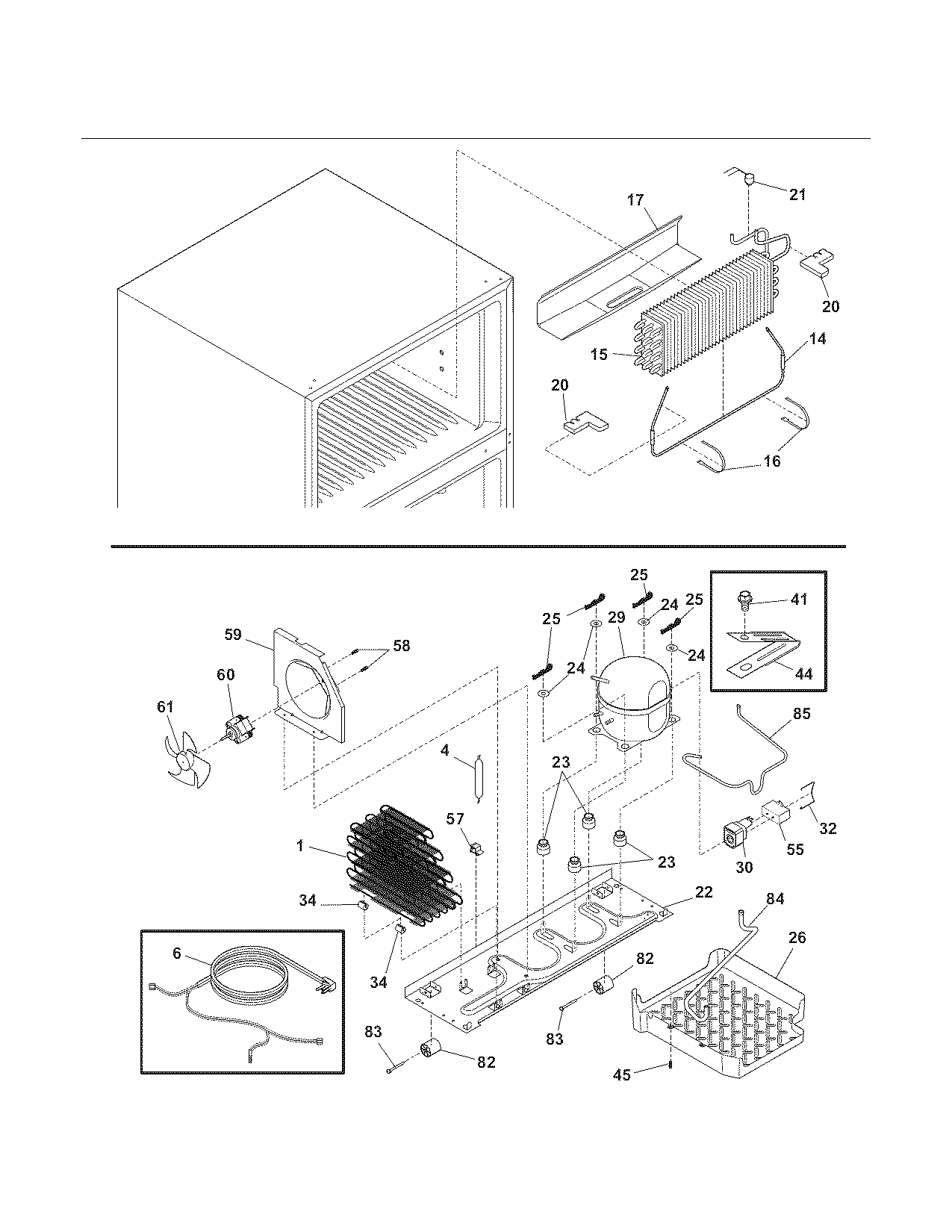 Kenmore 2537787050A system diagram