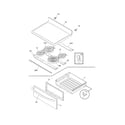 Frigidaire FEF336ECF top/drawer diagram