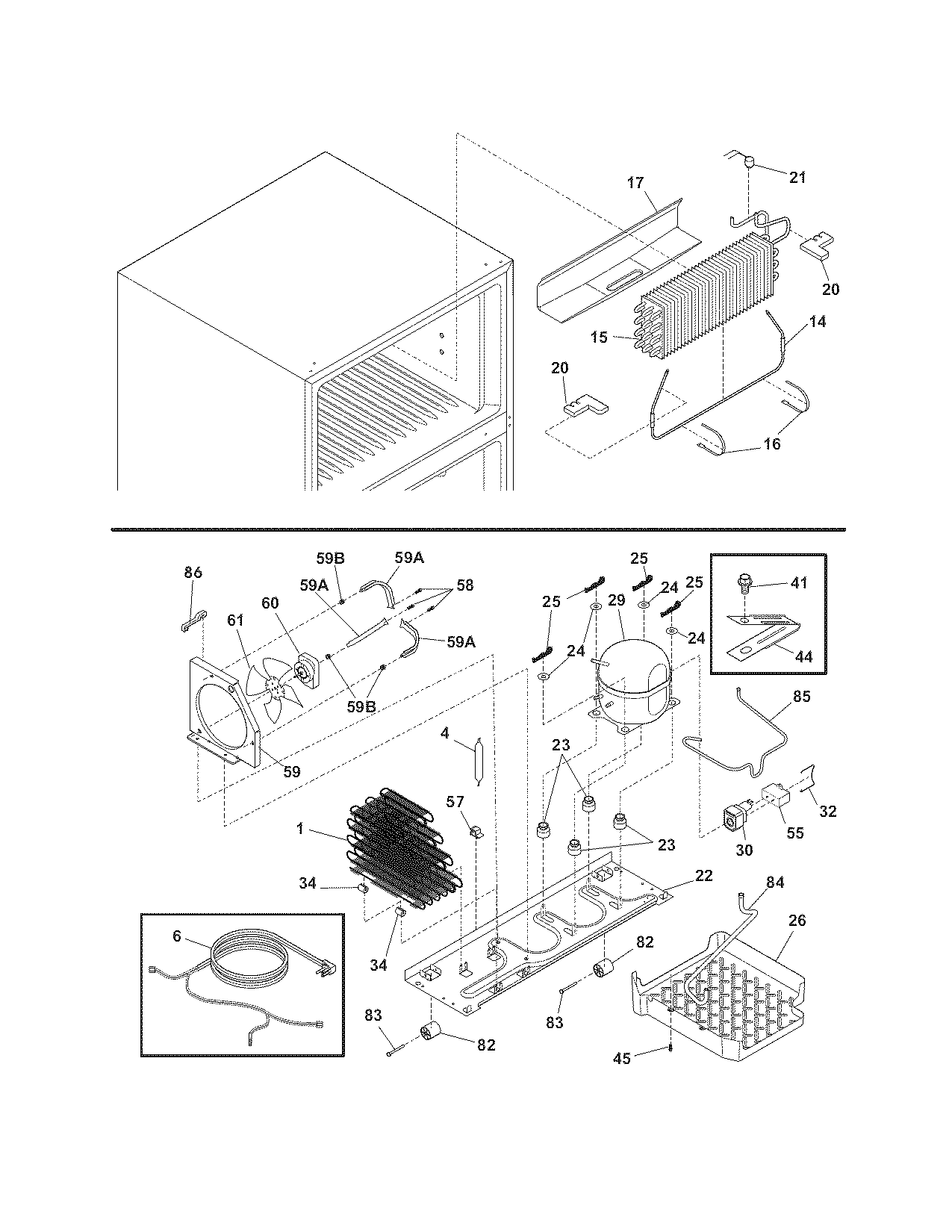 Frigidaire PHT189JKM0 system diagram