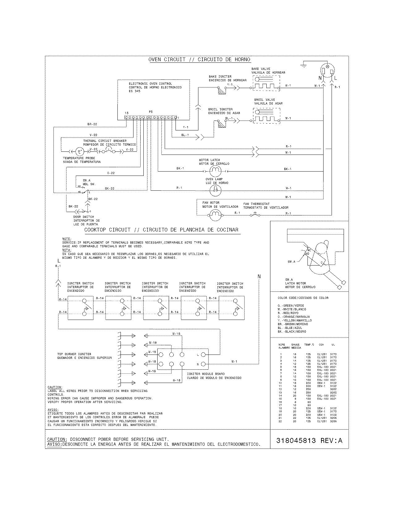 Frigidaire PLGF659GCA wiring diagram diagram