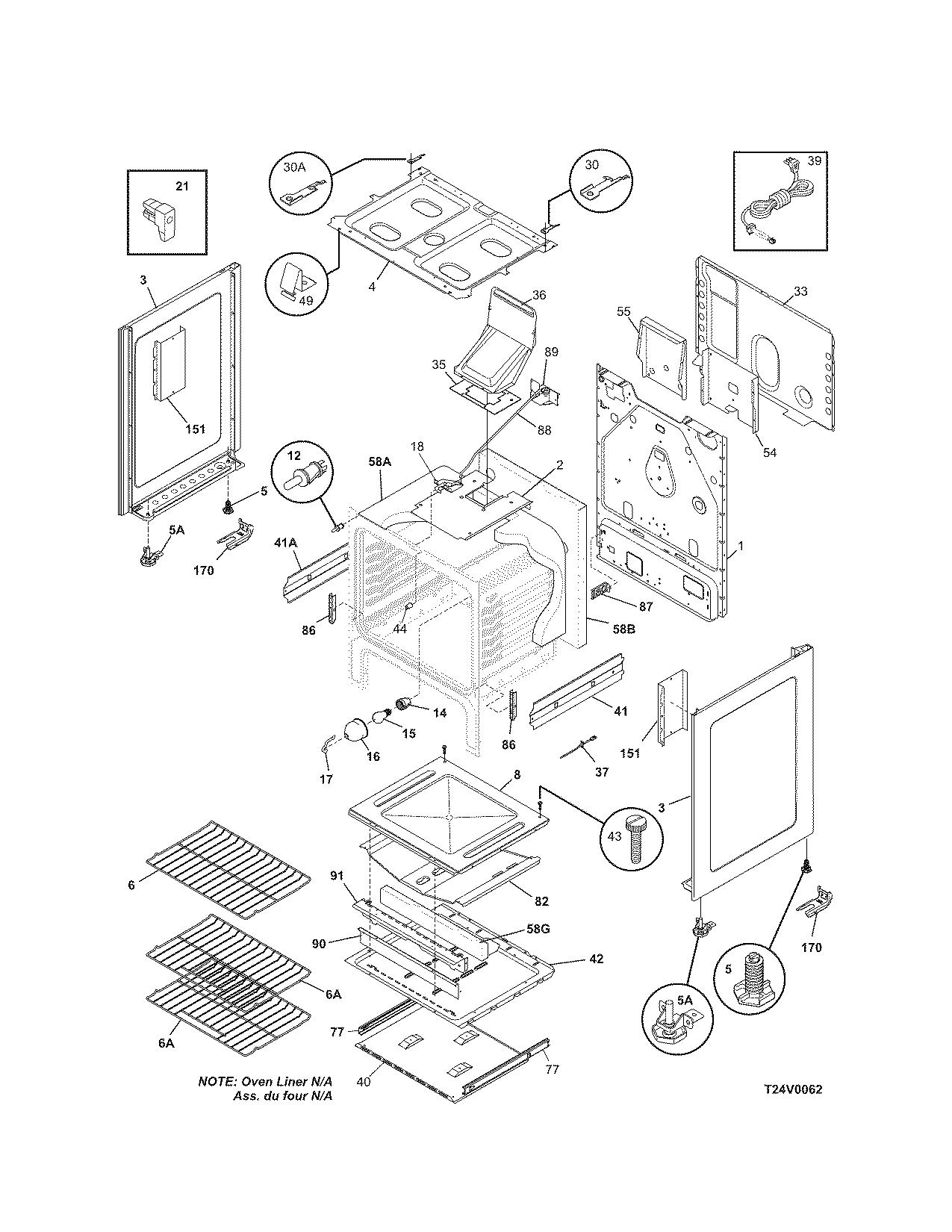 Kenmore 79078823407 body diagram