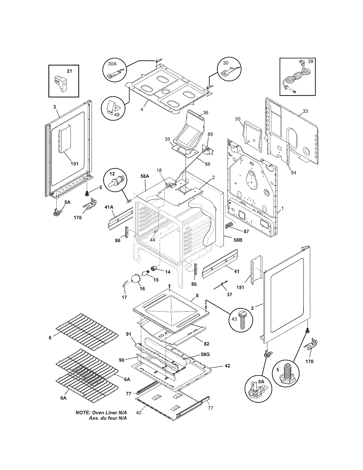 Kenmore 79078823408 body diagram
