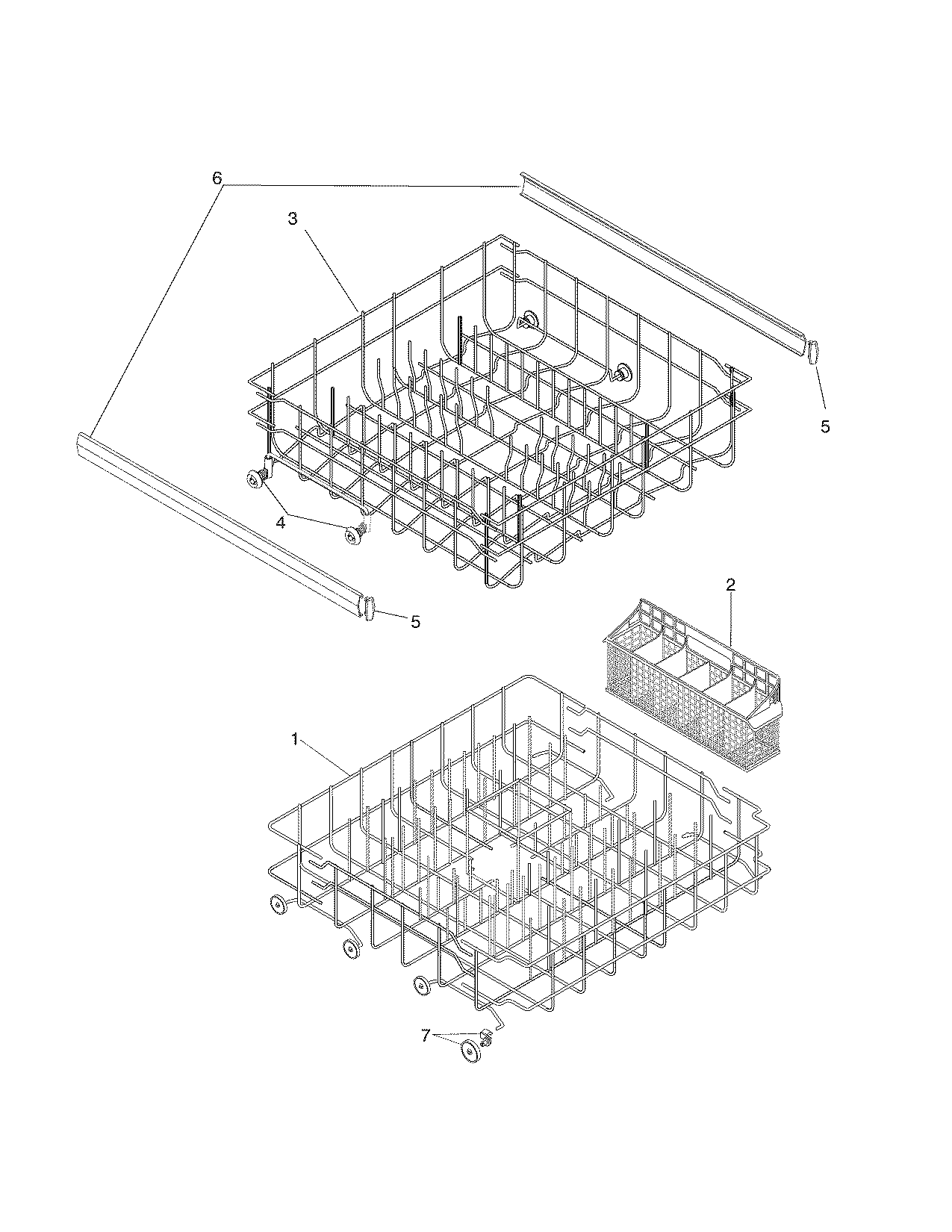 Kenmore 58719149402 racks diagram