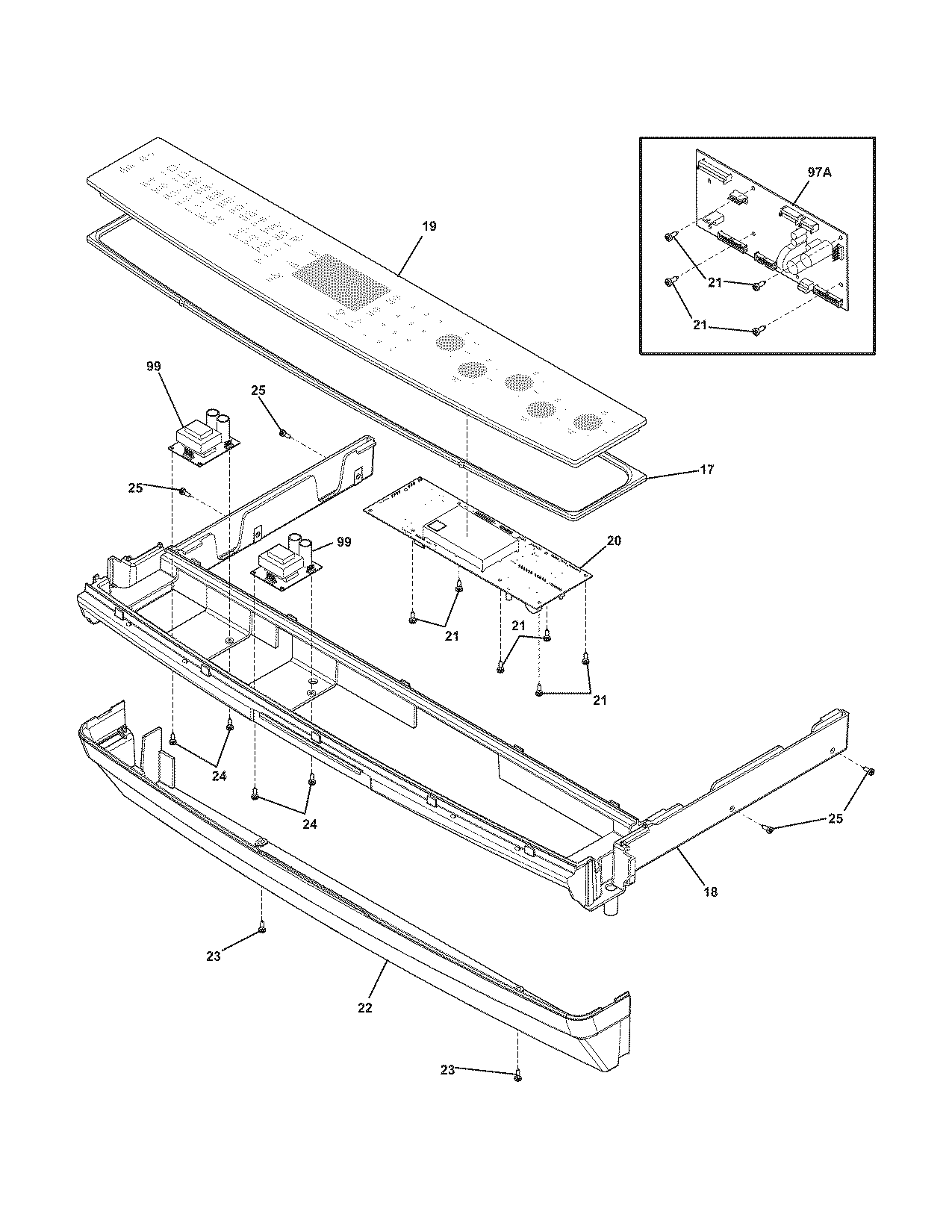 Electrolux EW30ES6CGW1 backguard diagram