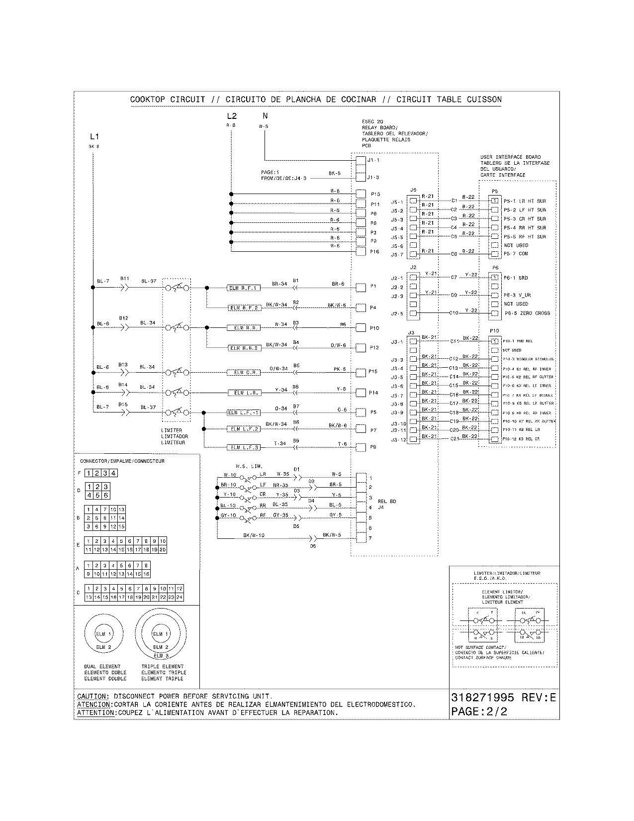 Electrolux EW30ES65GWA wiring diagram diagram