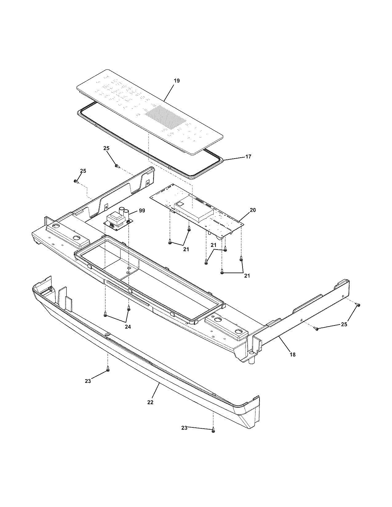 Electrolux EW30GS65GW1 backguard diagram