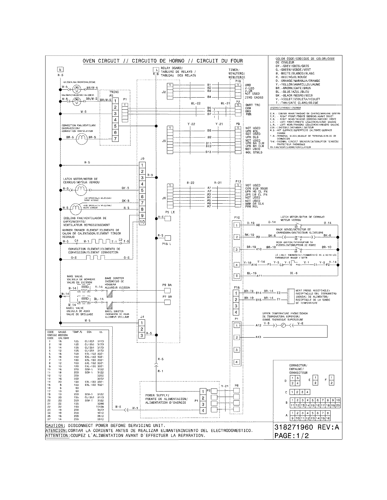 Electrolux EW30GS65GW1 wiring diagram diagram