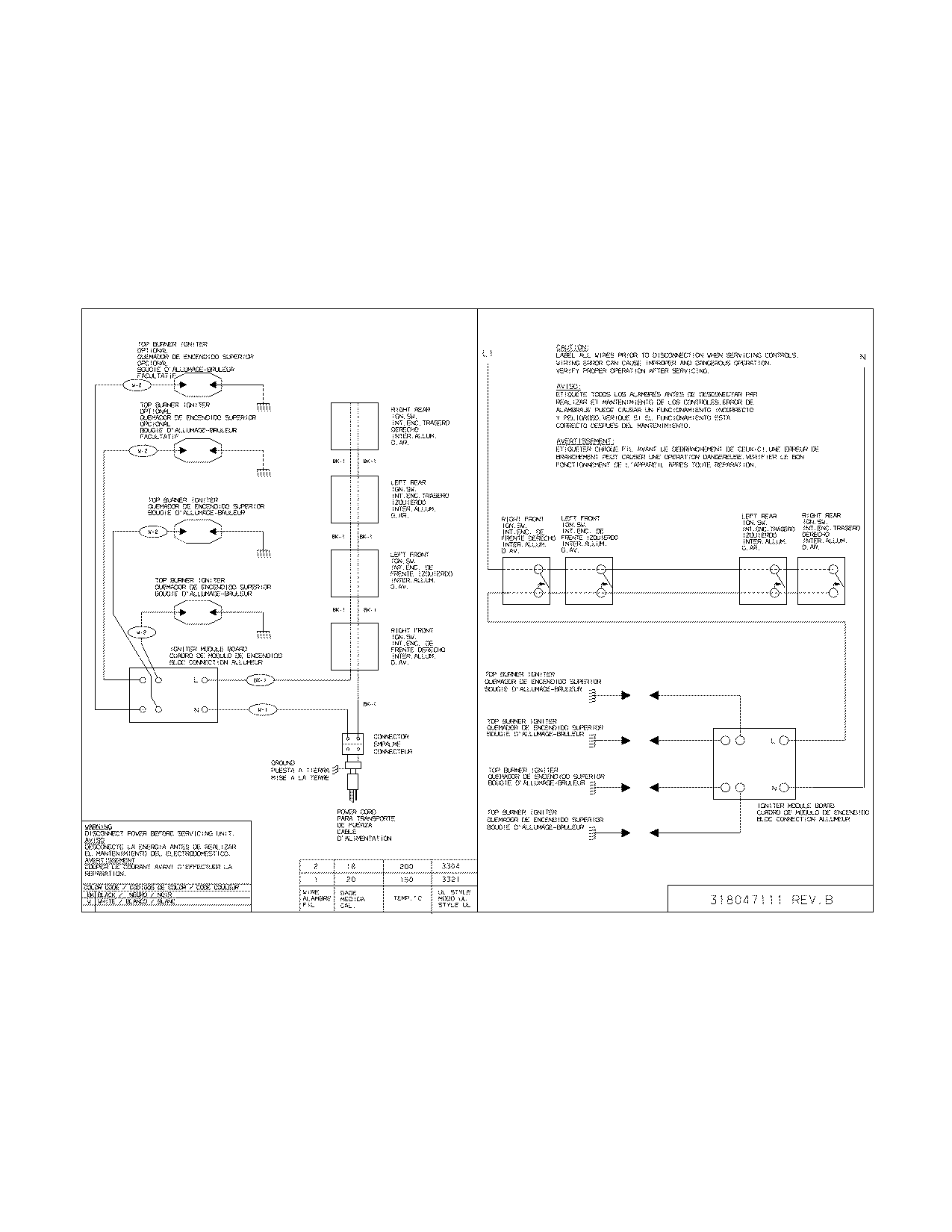 Electrolux EW30GC55GS1 wiring diagram diagram