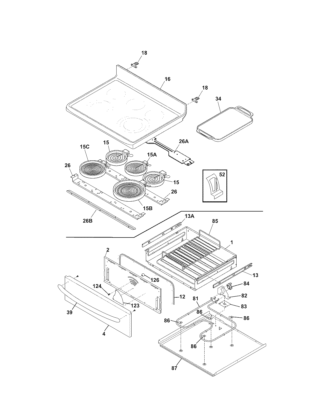Kenmore Elite 79096633701 top/drawer diagram