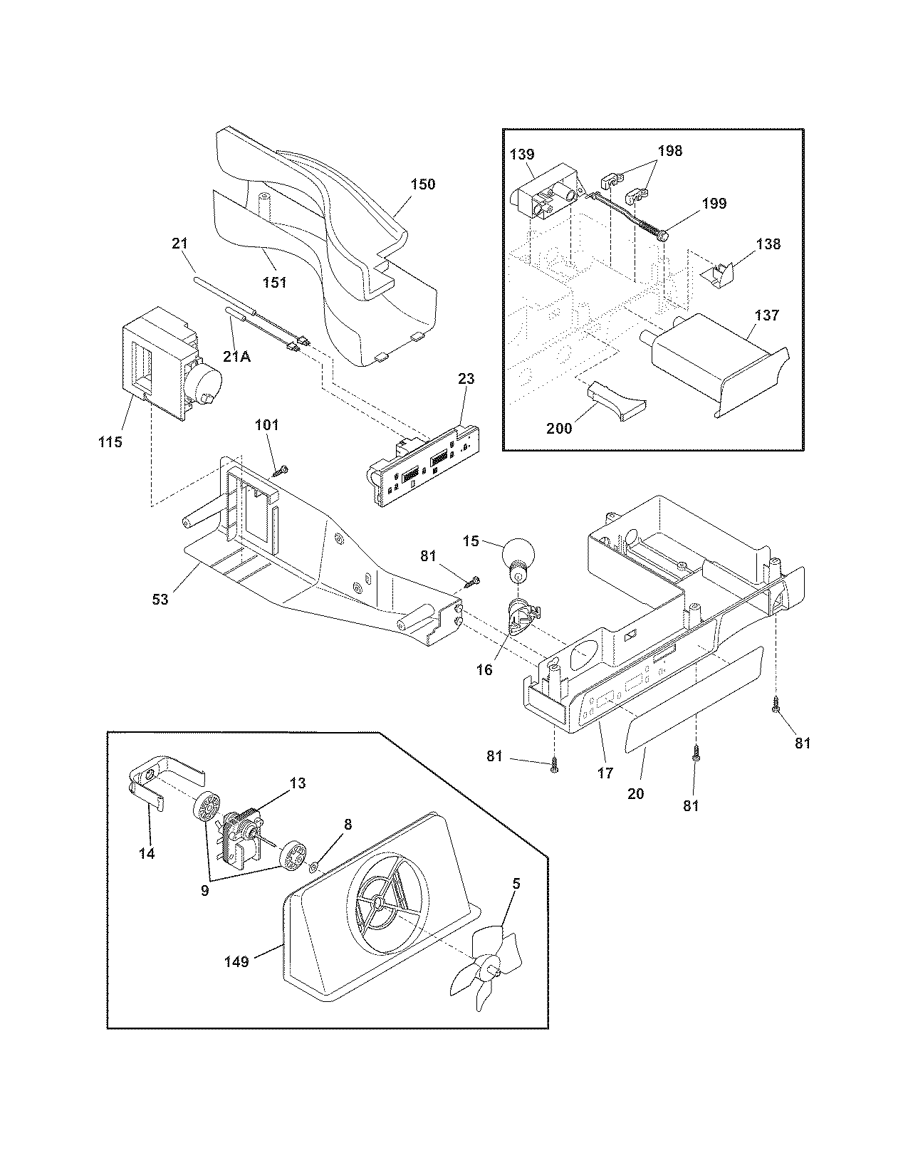 Frigidaire FRS3HF6JW0 controls diagram