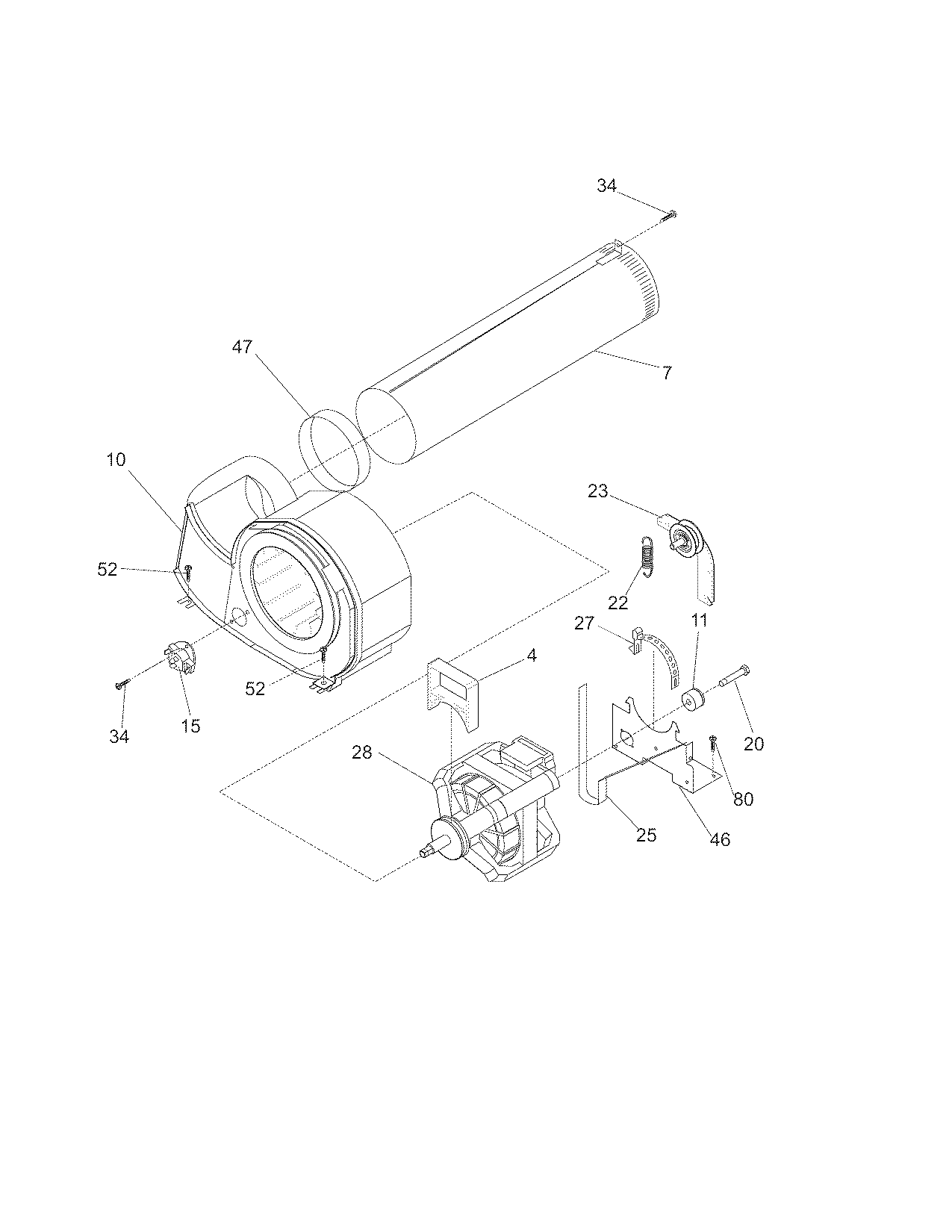 White-Westinghouse SGR641HS0 motor diagram