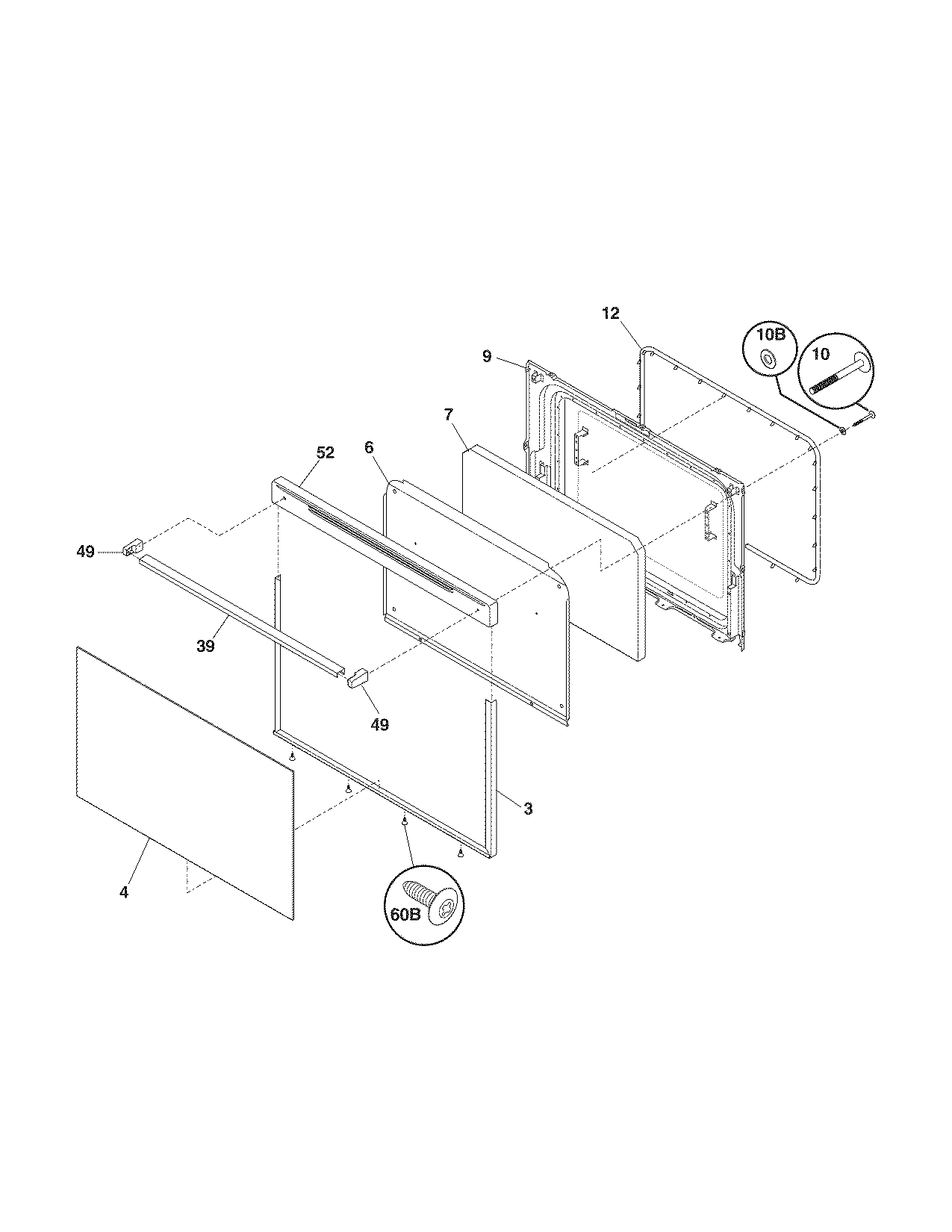 Kenmore 79090801404 door diagram