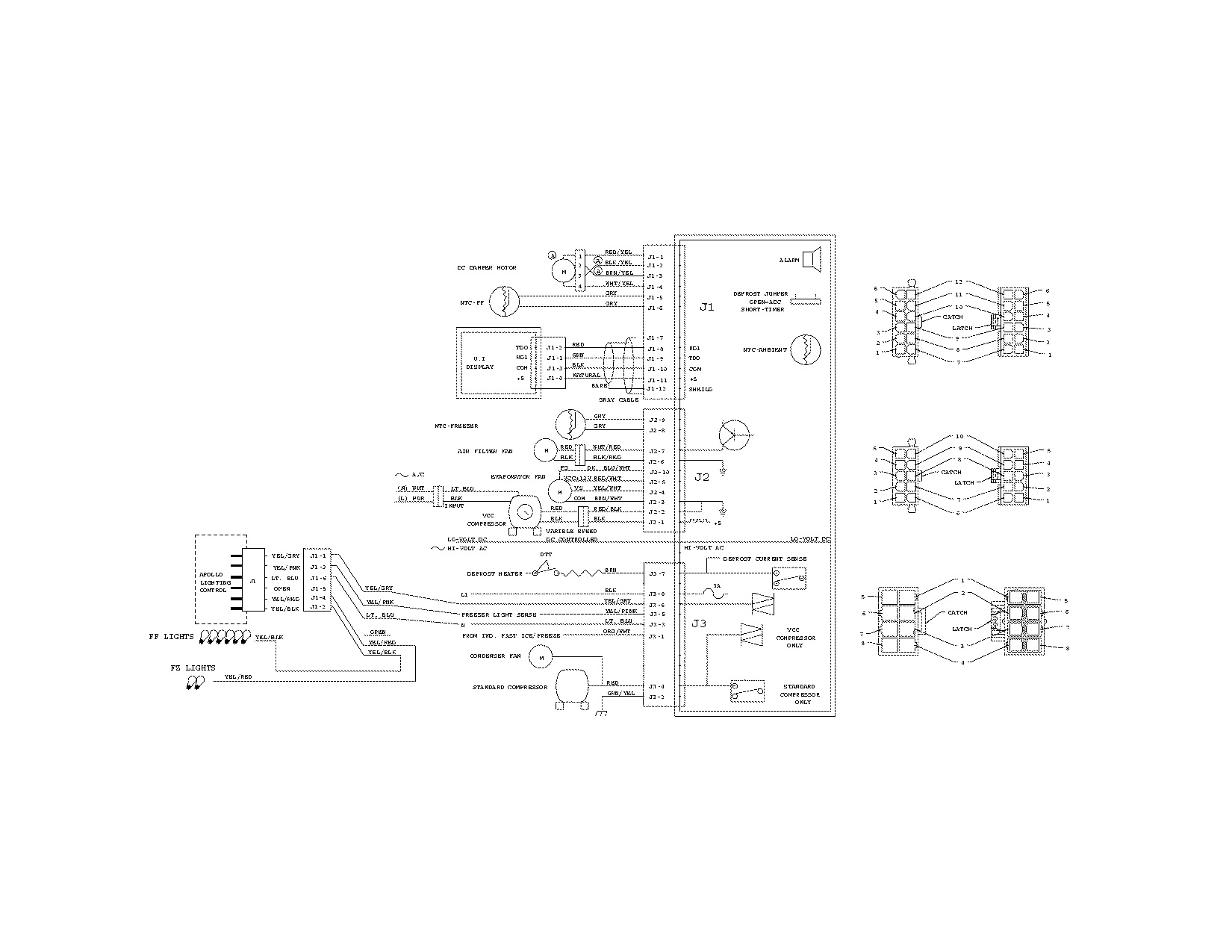 Kenmore Pro 25344333605 wiring schematic diagram