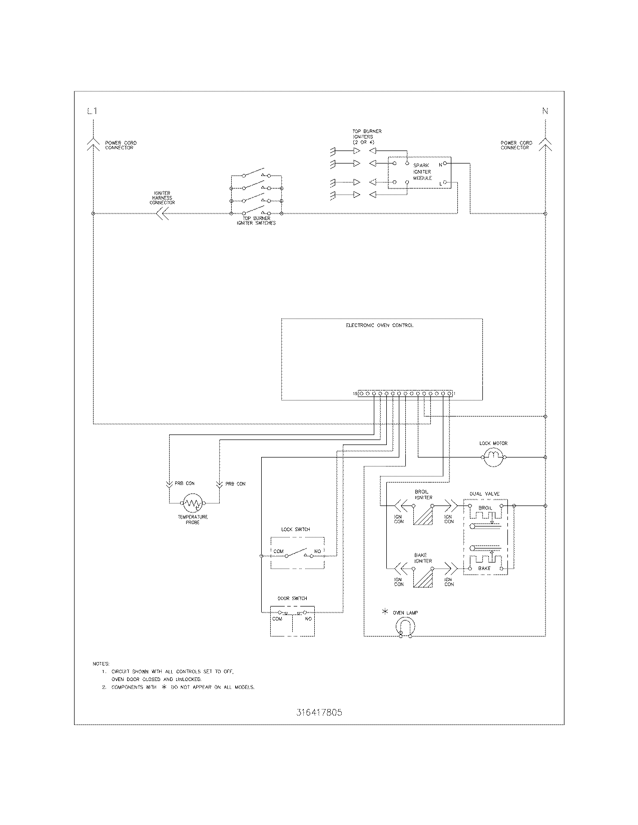 Kenmore 79078783405 wiring schematic diagram