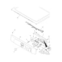 Frigidaire LEQ2152HS0 controls/top panel diagram