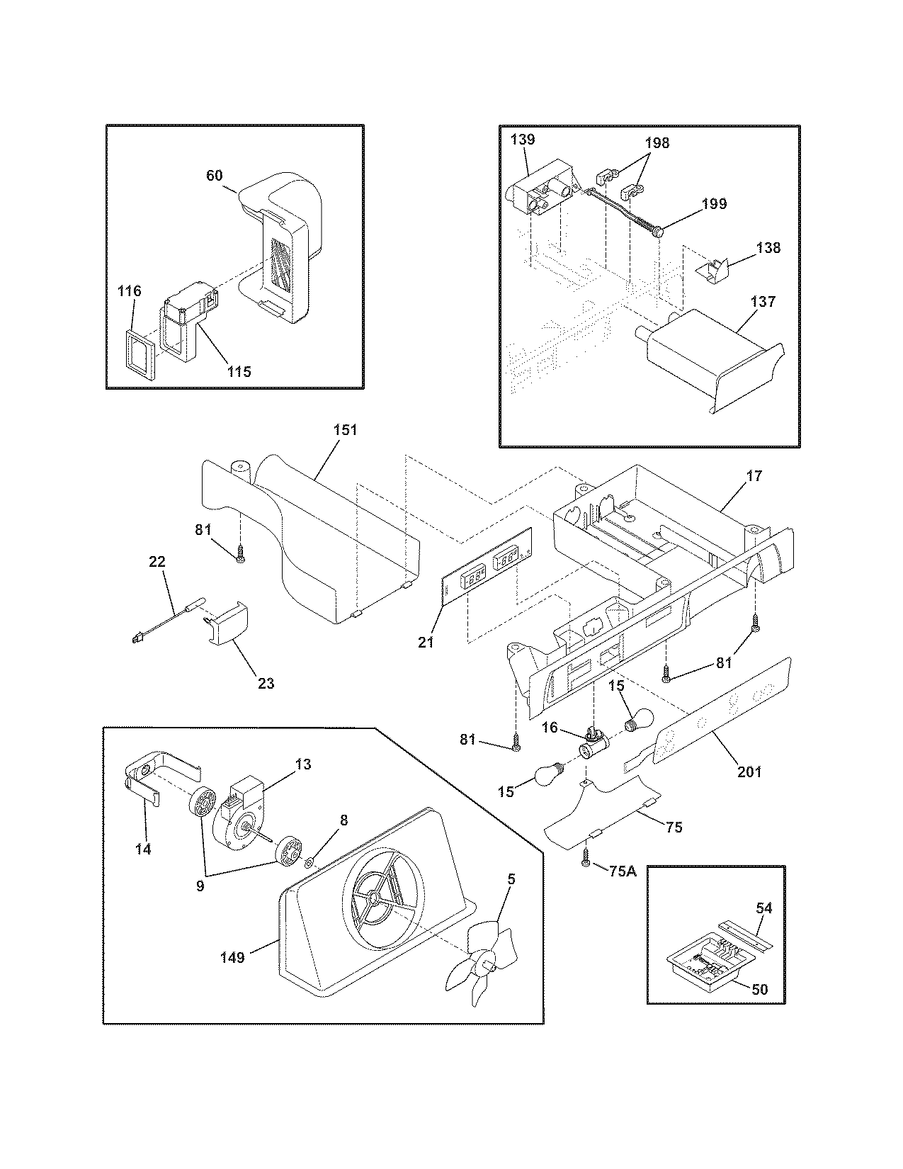 Frigidaire FLSC238JS0 controls diagram