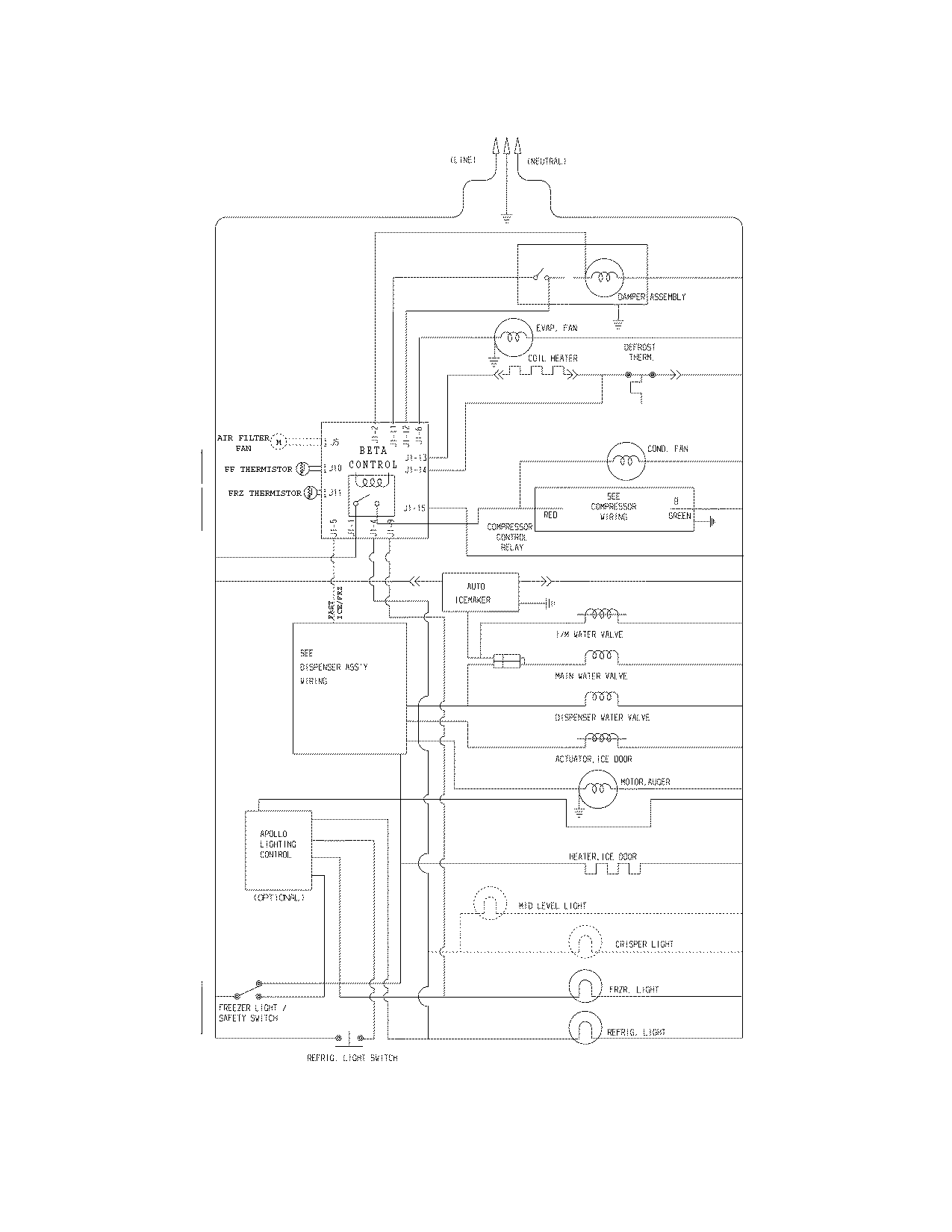 Crosley CRSE264JB0 wiring schematic diagram