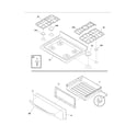Frigidaire FGF382HCA top/drawer diagram