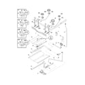 Frigidaire FGF382HSA burner diagram