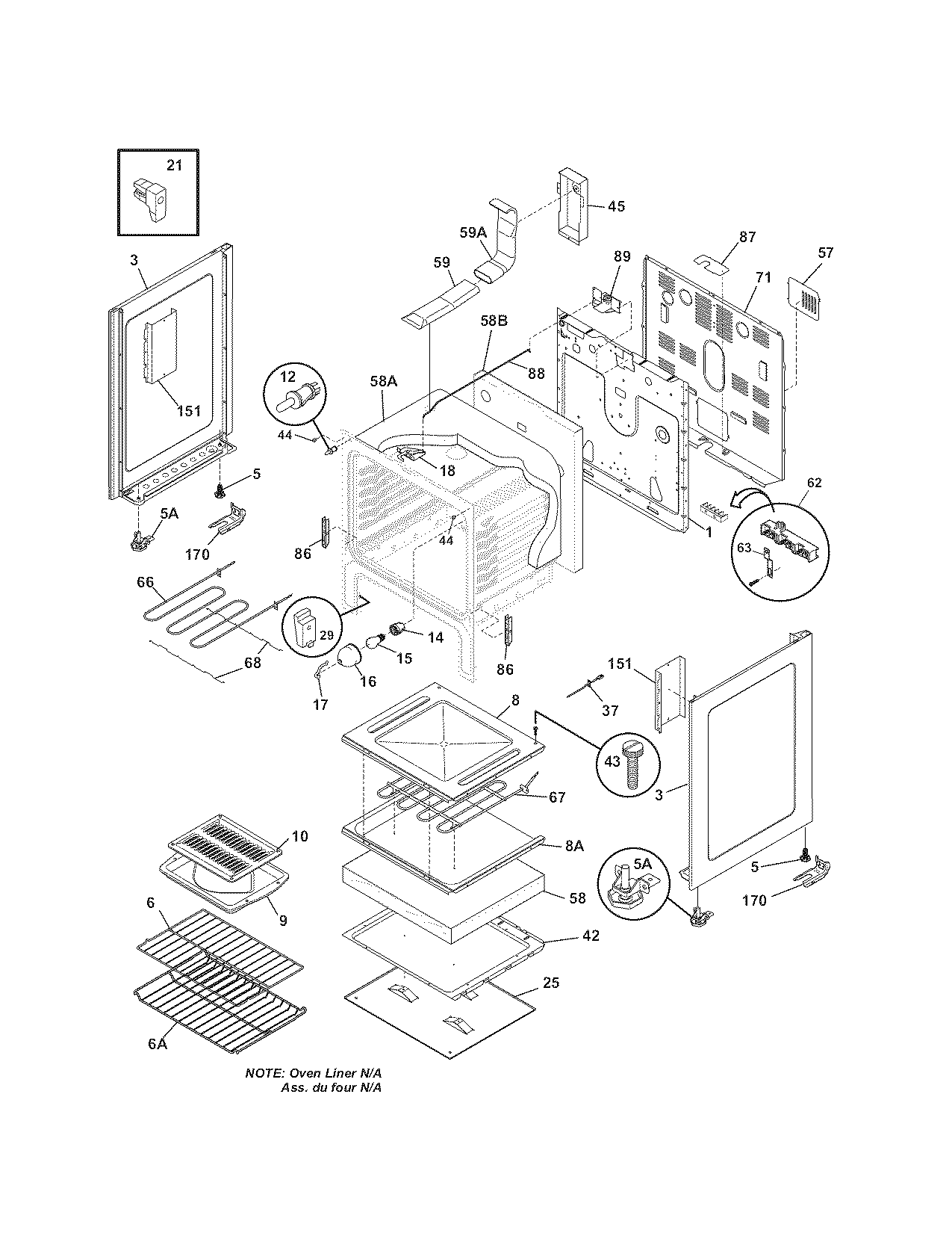 Kenmore 79094348800 body diagram