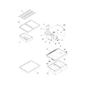 Frigidaire FRT18HS6JB1 shelves diagram