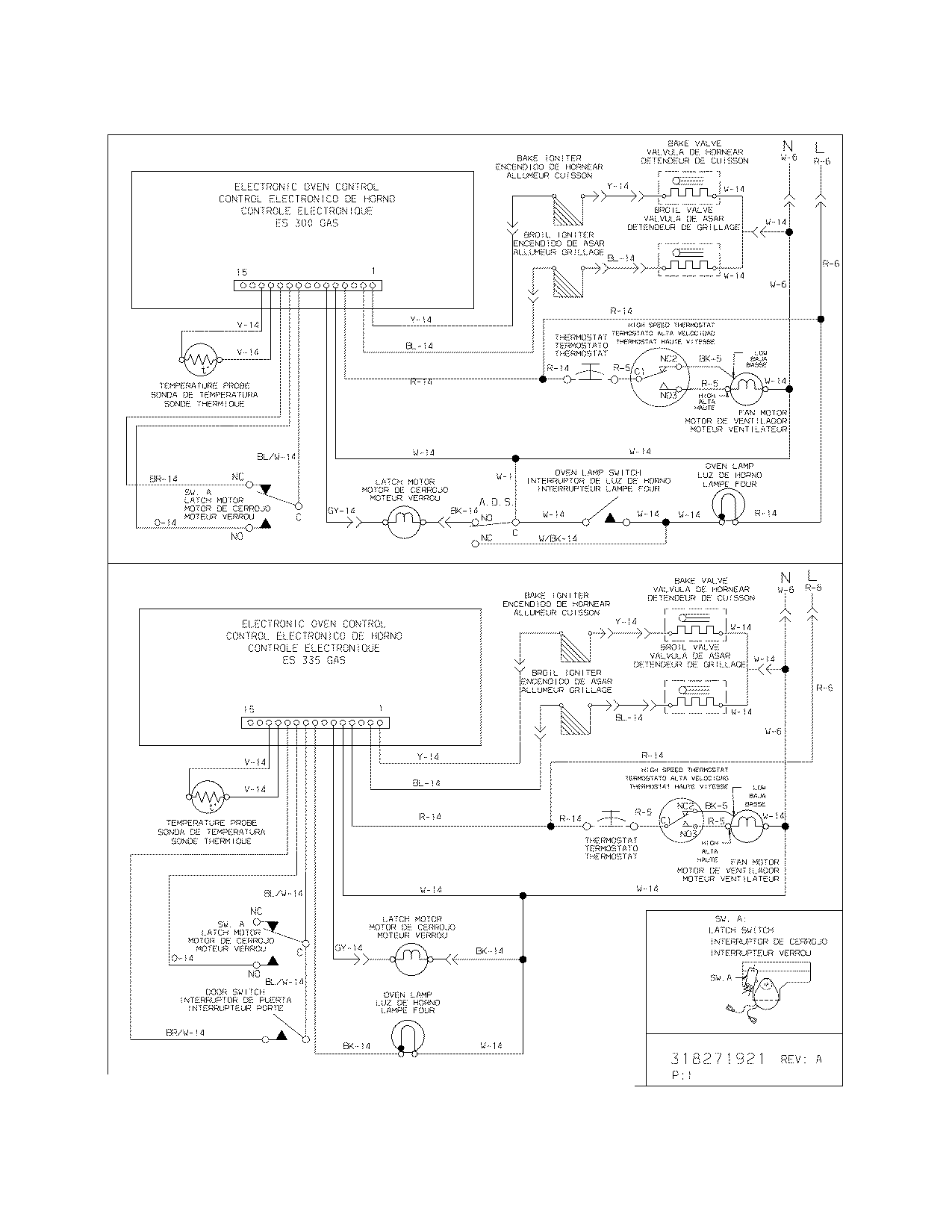 Frigidaire FGS365ECG wiring diagram diagram