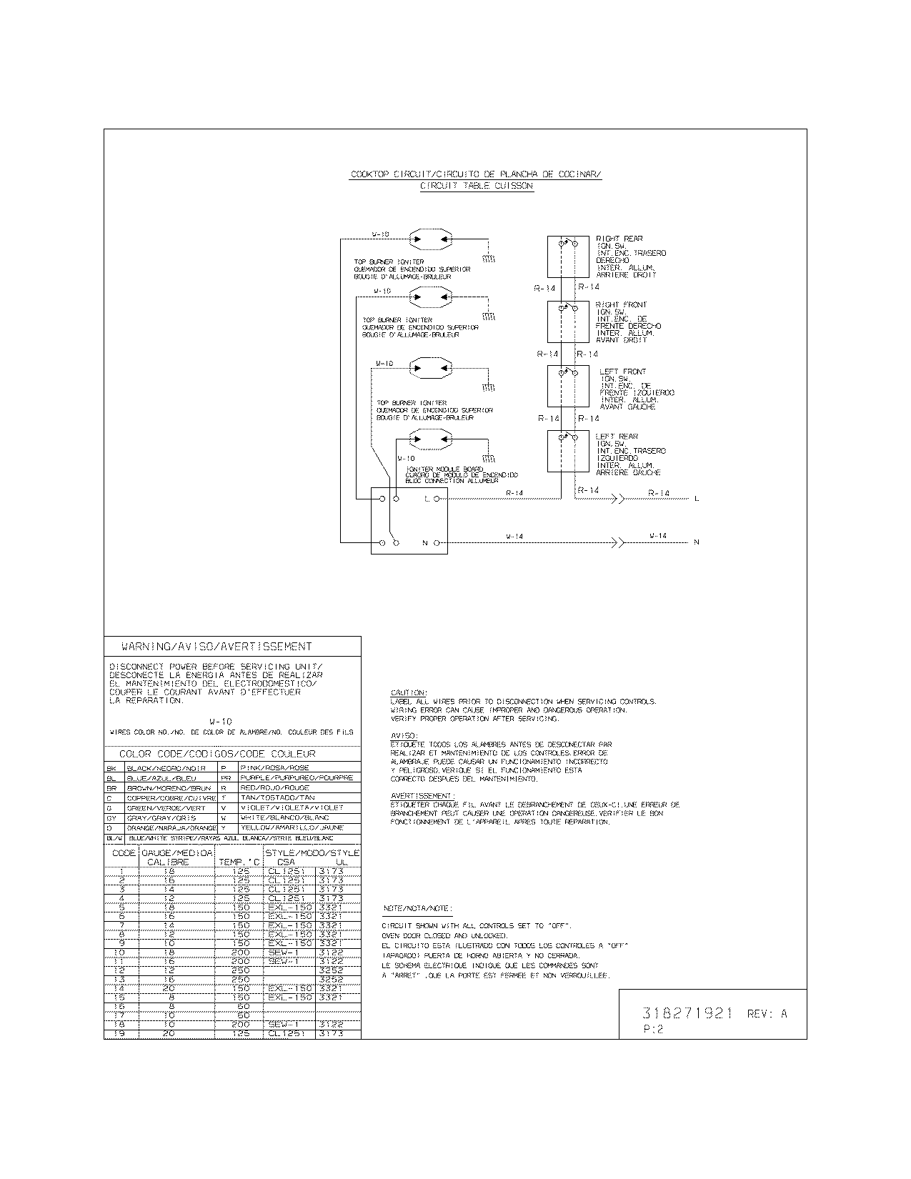 Frigidaire FGS365ECG wiring diagram diagram