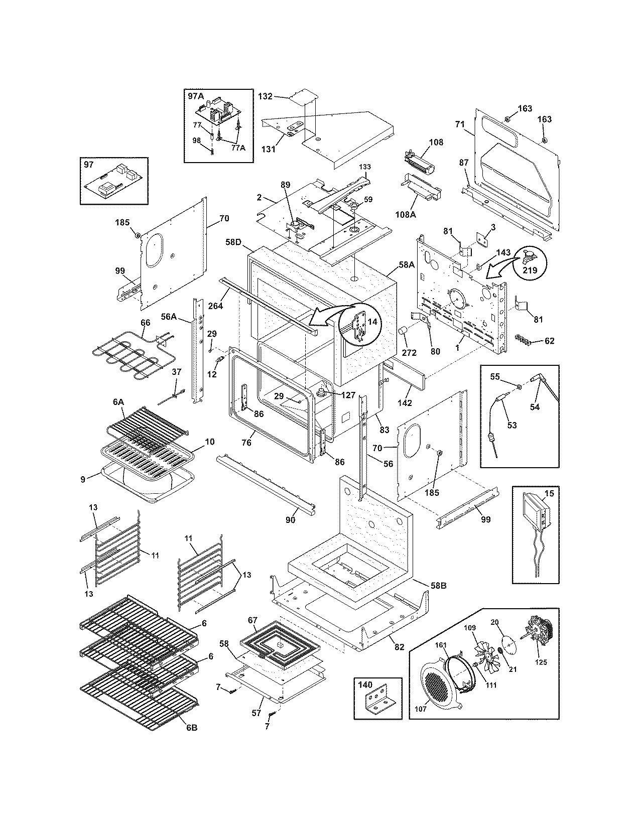 Electrolux EW30EW5CGS2 body diagram