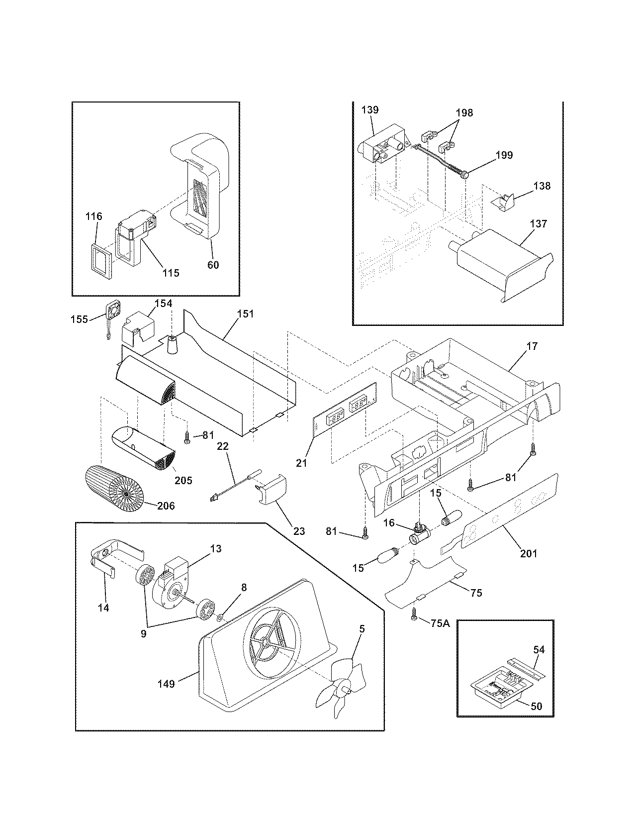 Kenmore Elite 25344483703 controls diagram