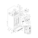 Kenmore Elite 25374222702 cabinet diagram
