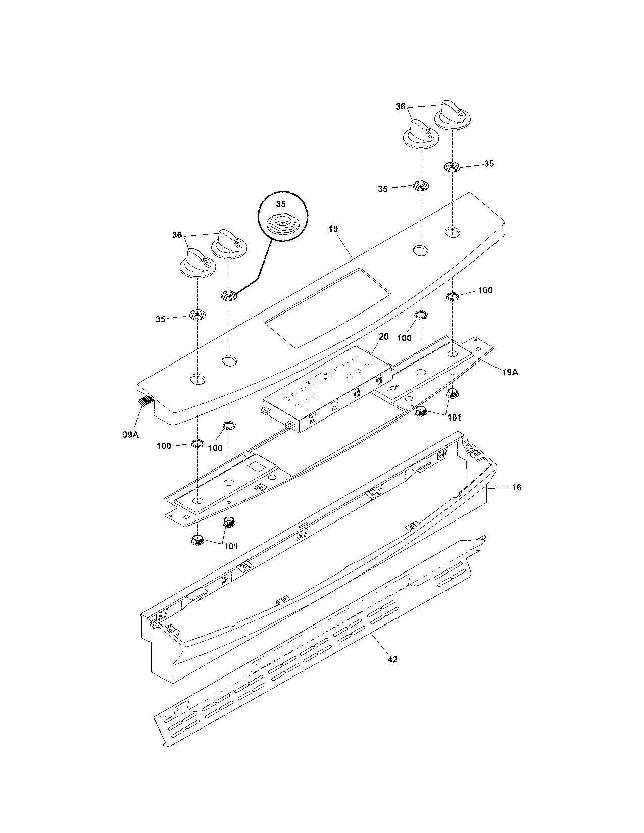 Kenmore 79036733701 backguard diagram