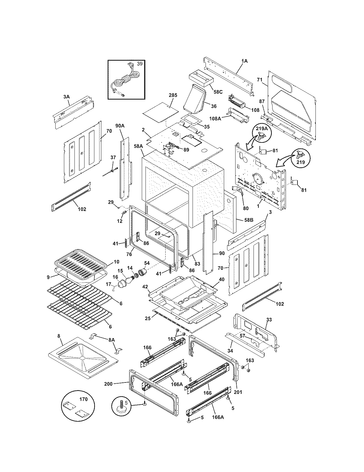 Kenmore 79036733701 body diagram