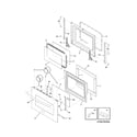 Kenmore Elite 79036723604 door diagram