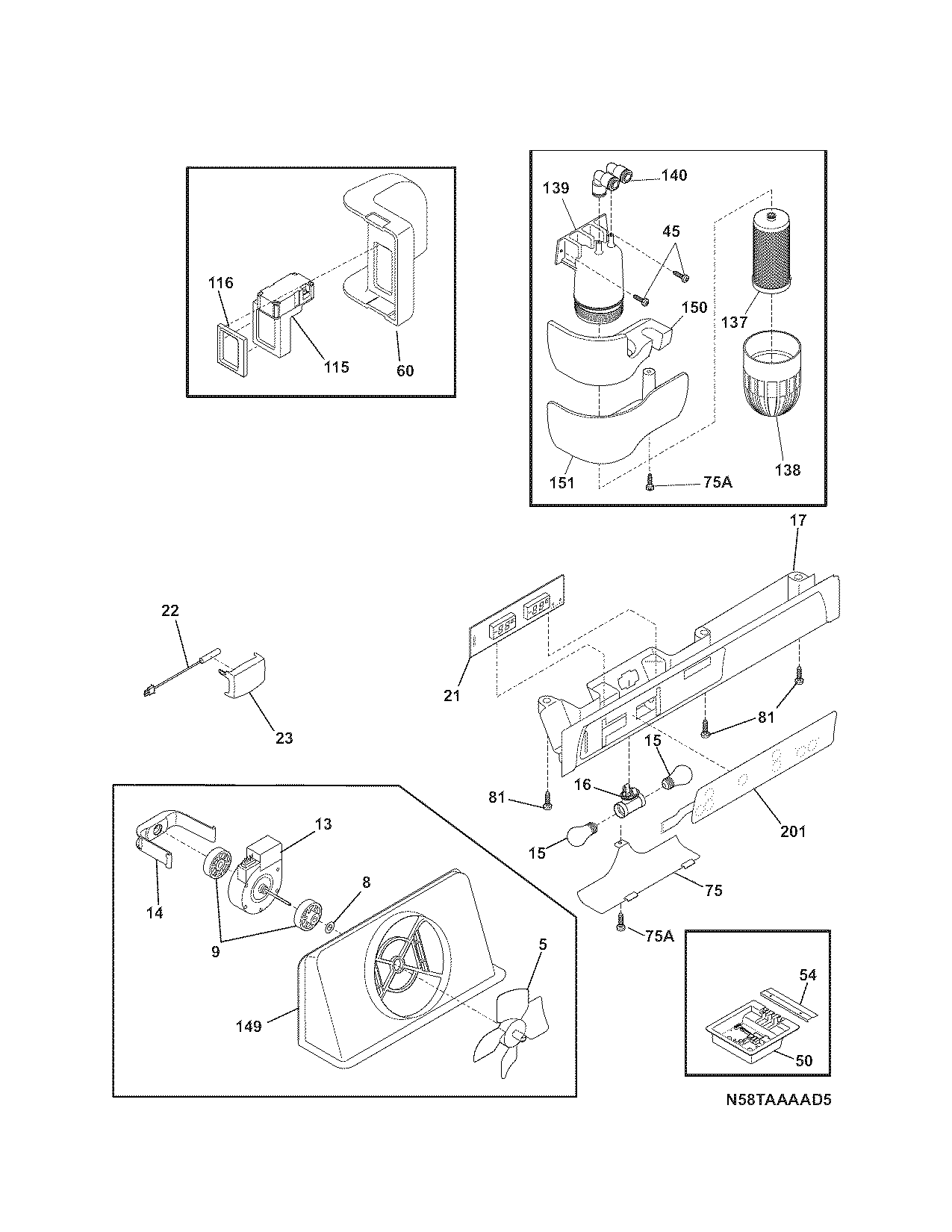 Kenmore Elite 2534451260A controls diagram