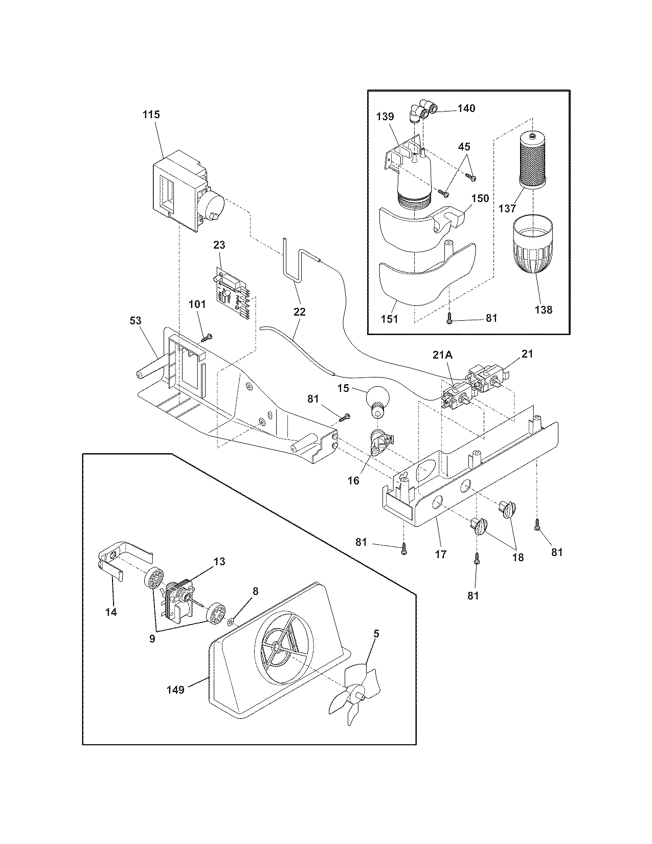 Frigidaire FRS6HR5JSB1 controls diagram