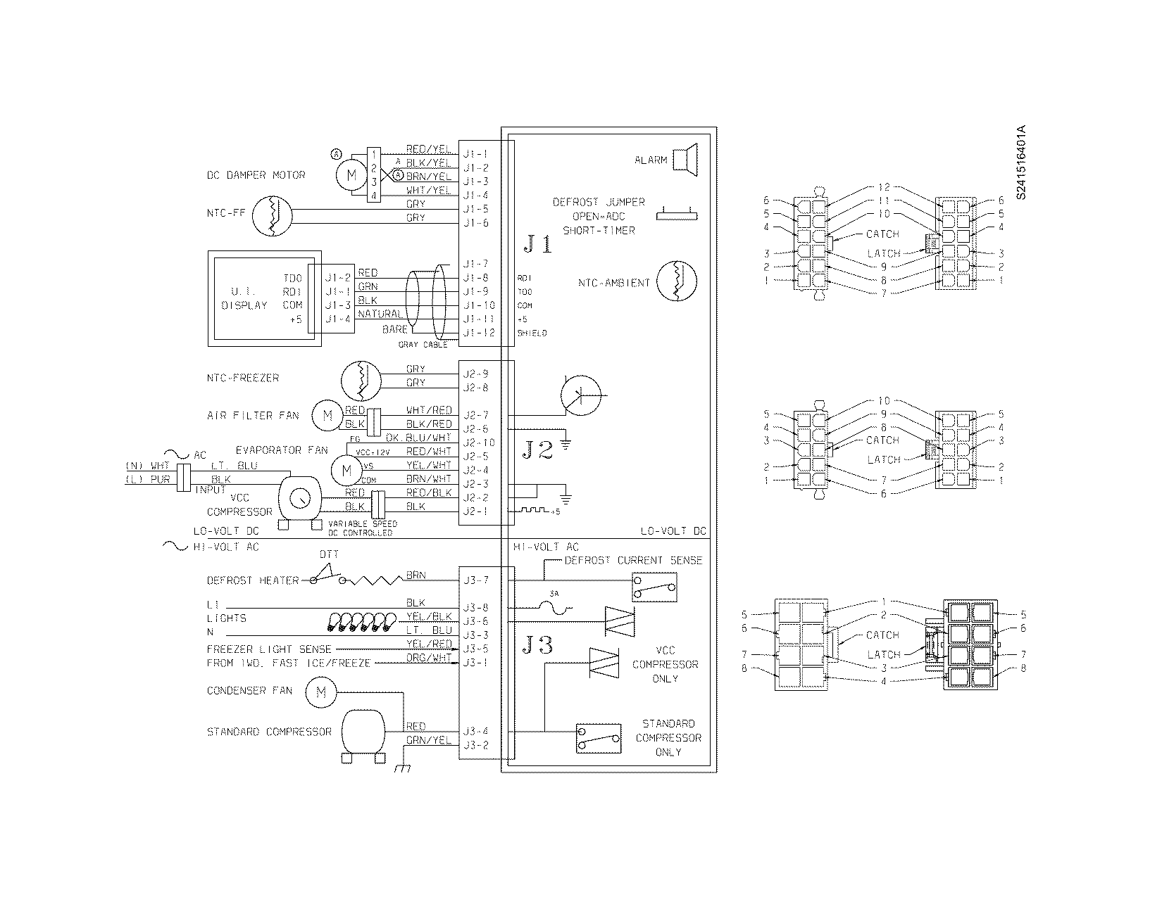 Frigidaire FSC23F7HW7 wiring schematic diagram