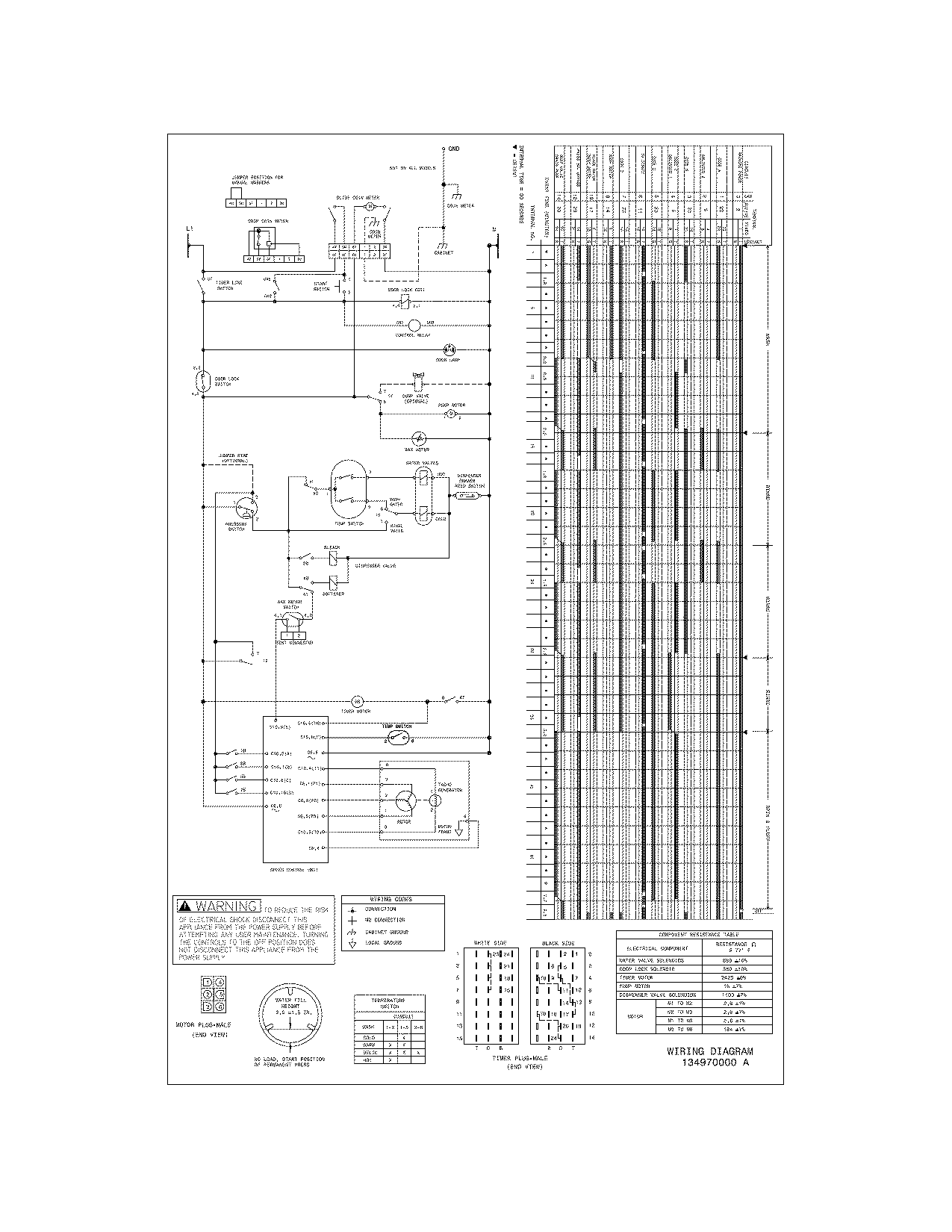Frigidaire CTF140FS2 wiring diagram diagram