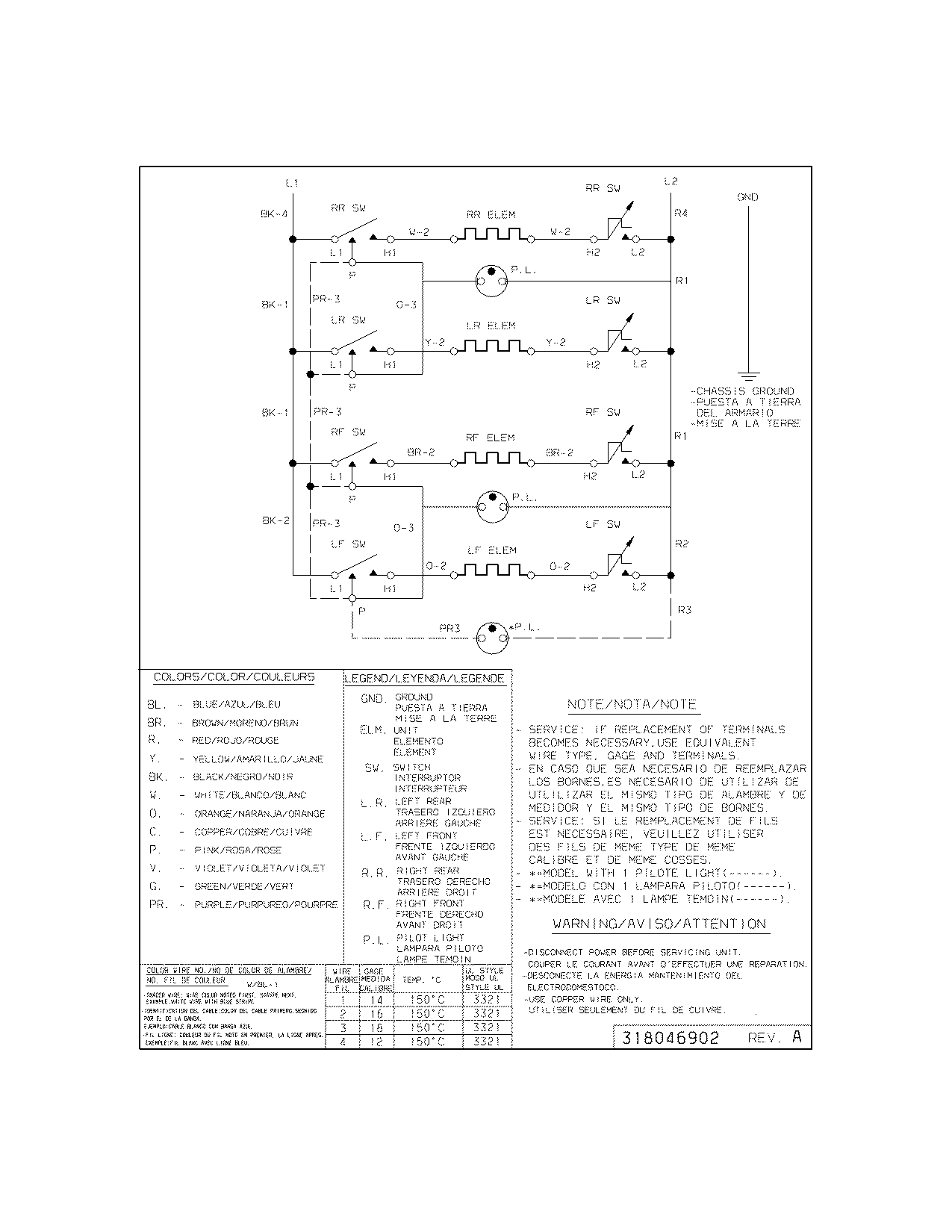 Frigidaire FEC30C4AQE wiring diagram diagram