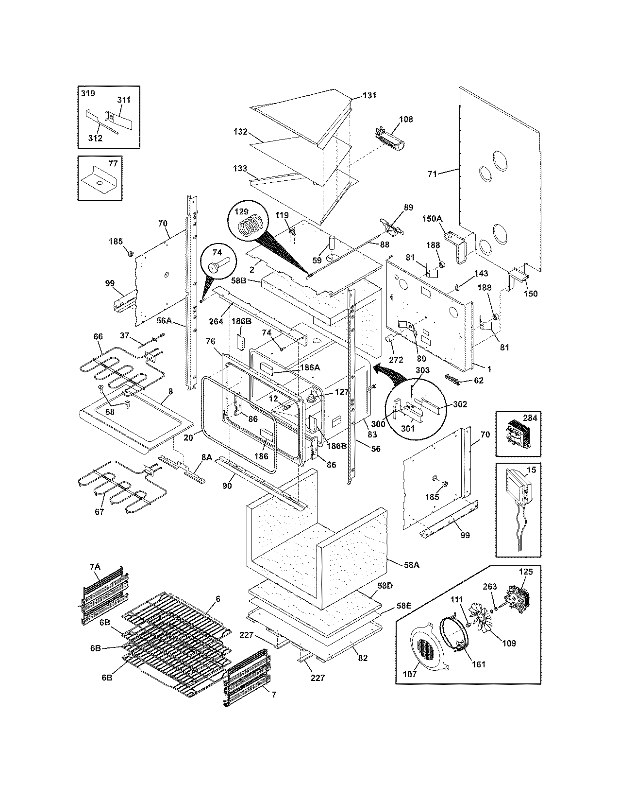 Electrolux E30EW85EPS4 lower oven diagram