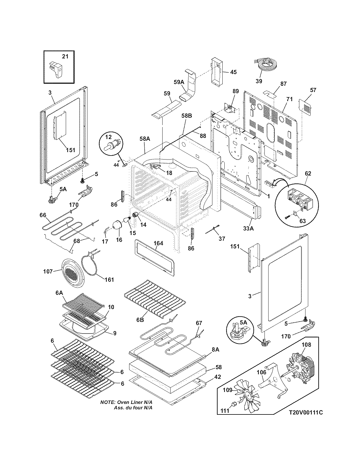 Frigidaire CPLEFMZ9GCD body diagram