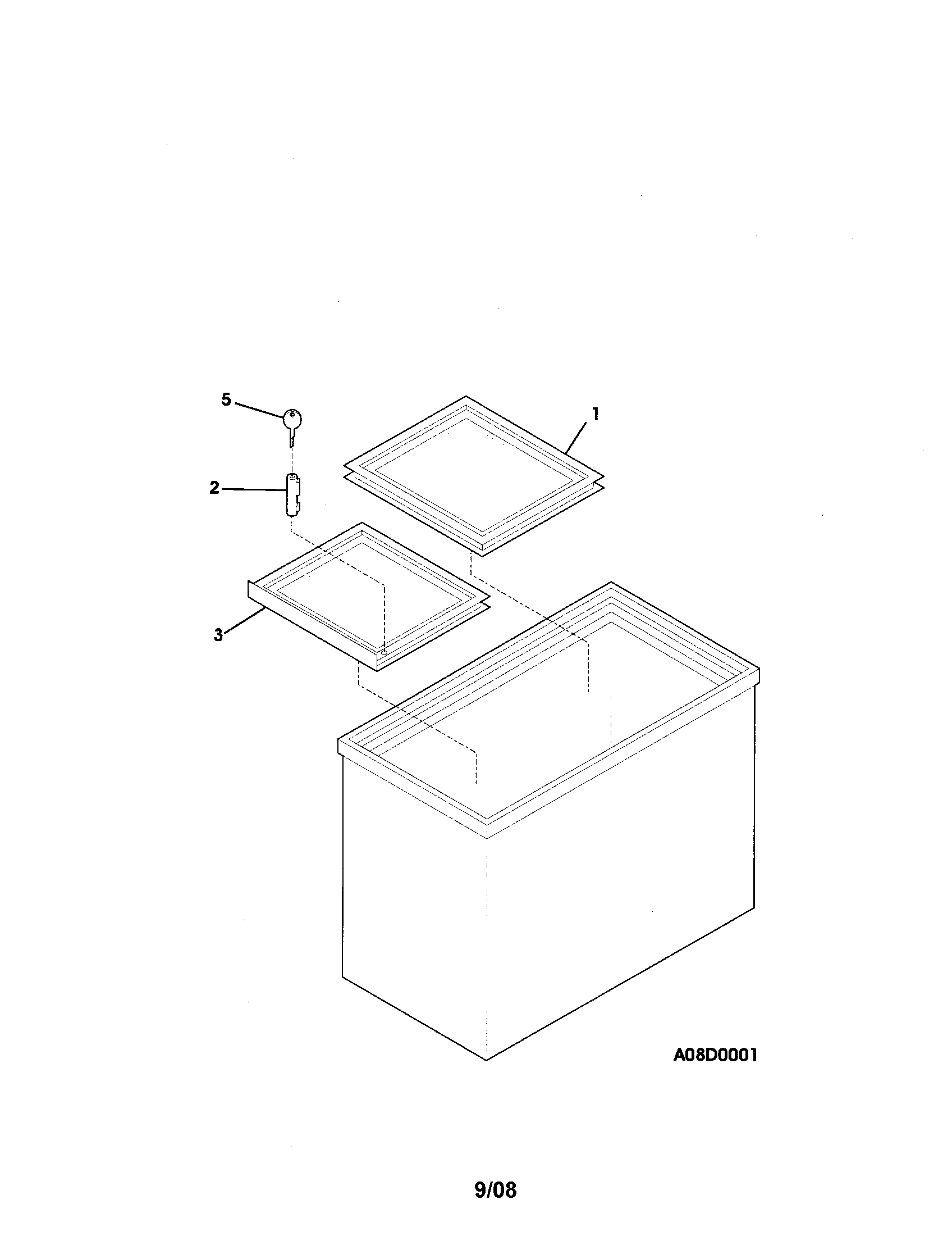 Crosley ST15G3 door diagram
