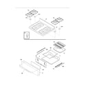 Frigidaire FGF328GME top/drawer diagram