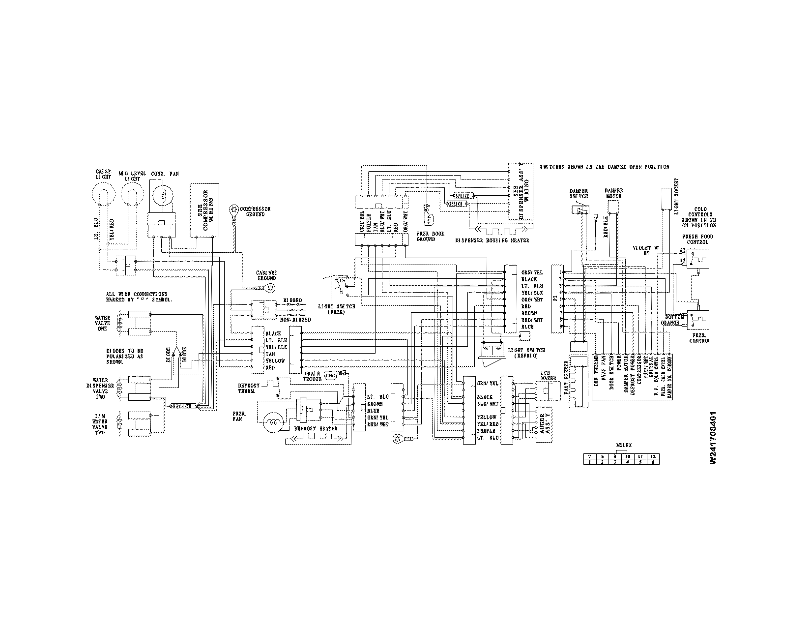 Frigidaire FRS6LF7JB1 wiring diagram diagram