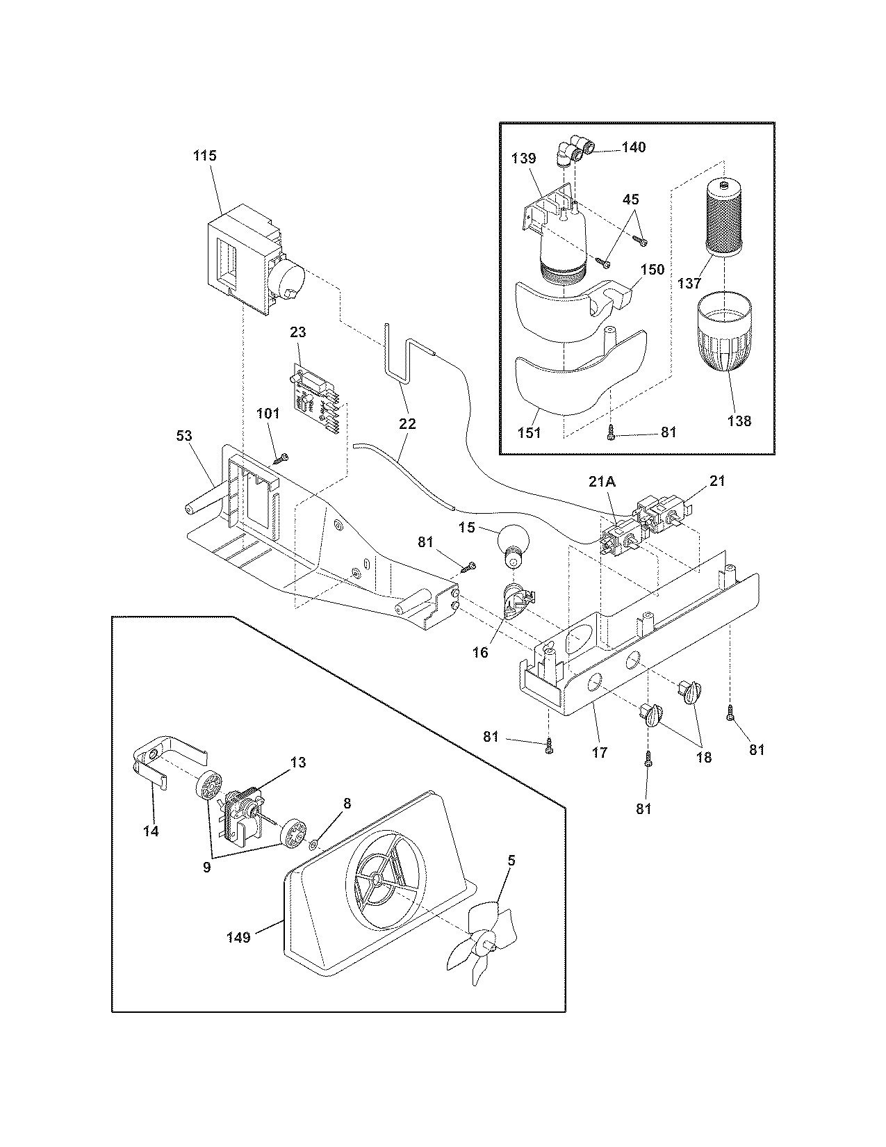 Frigidaire FRS6HR5JW2 controls diagram